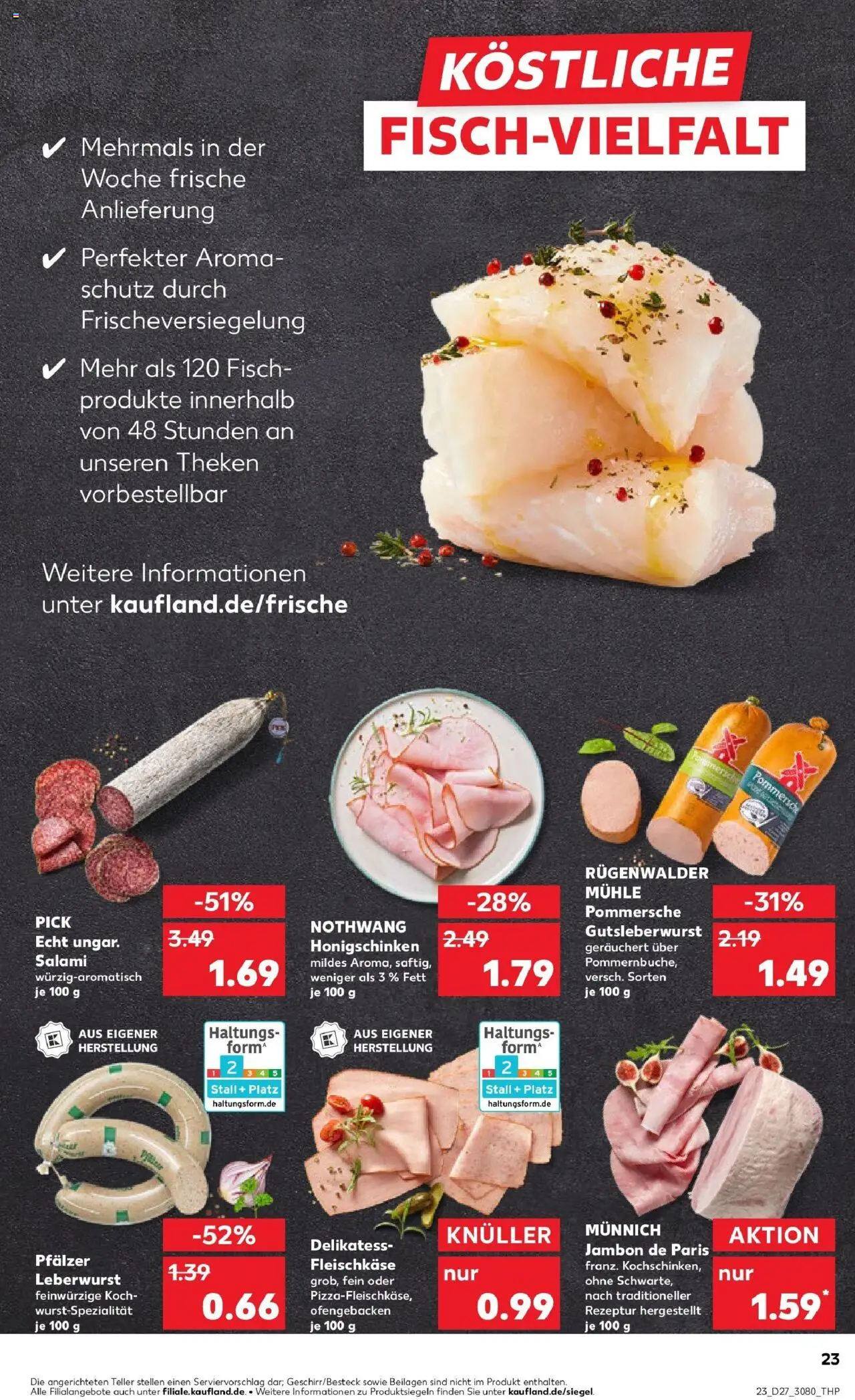 Kaufland prospekt Ellwangen (Jagst)	 - gültig ab dem 06.07.2025 | Seite: 38 | Produkte: Mühle, Fisch, Salami