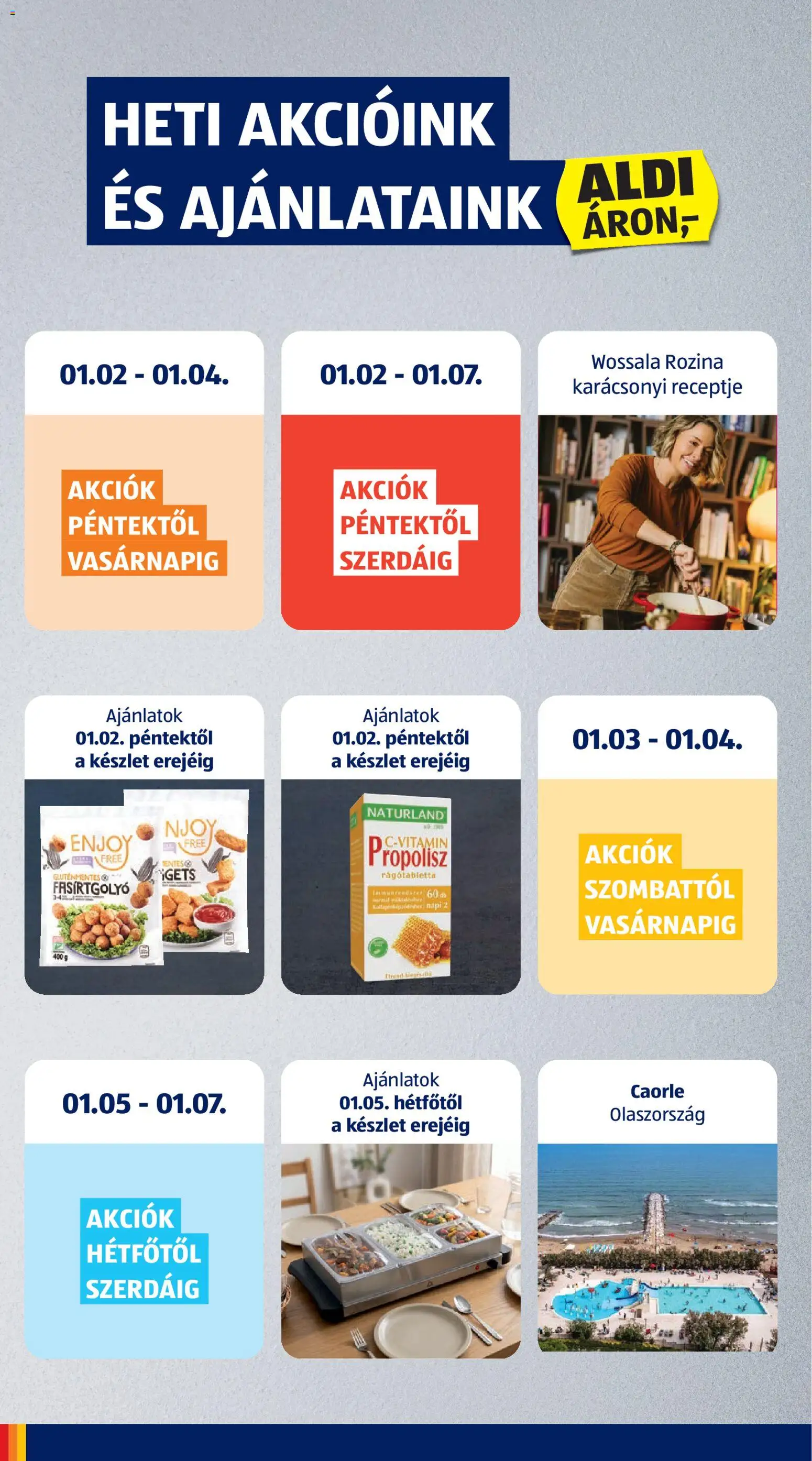 Aldi akciós ujság - amely érvényes a következő dátumtól: 02.01.2026 | Oldal: 2 | Termékek: Gluténmentes