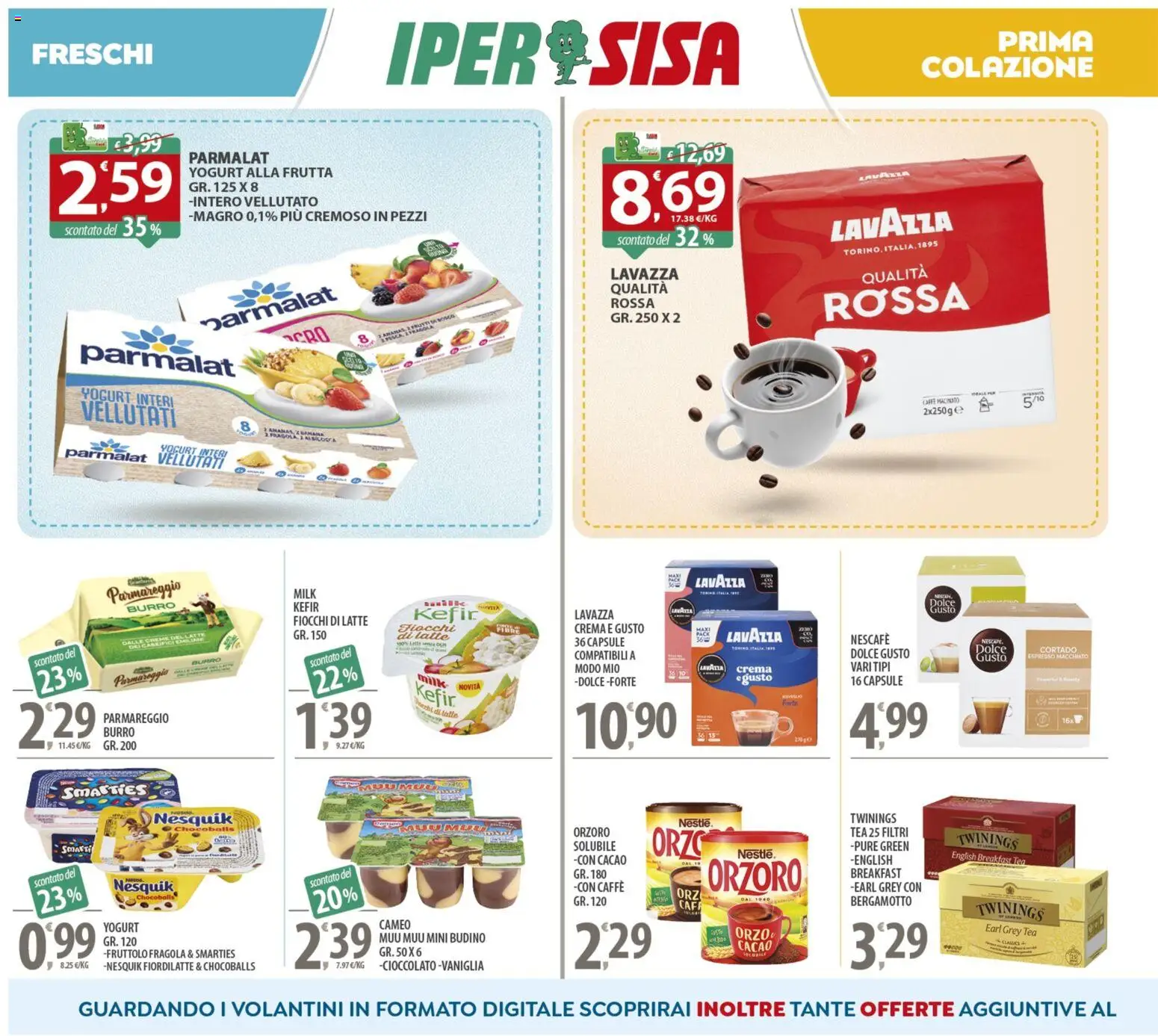 Volantino SISA del 25.11.2025 | Pagina: 8 | Prodotti: Latte, Burro, Budino, Macinato