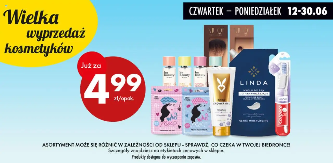 Biedronka gazetka - Kosmetyki od 12.06.2025 | Strona: 5 | Produkty: Body, Be beauty, Mydło