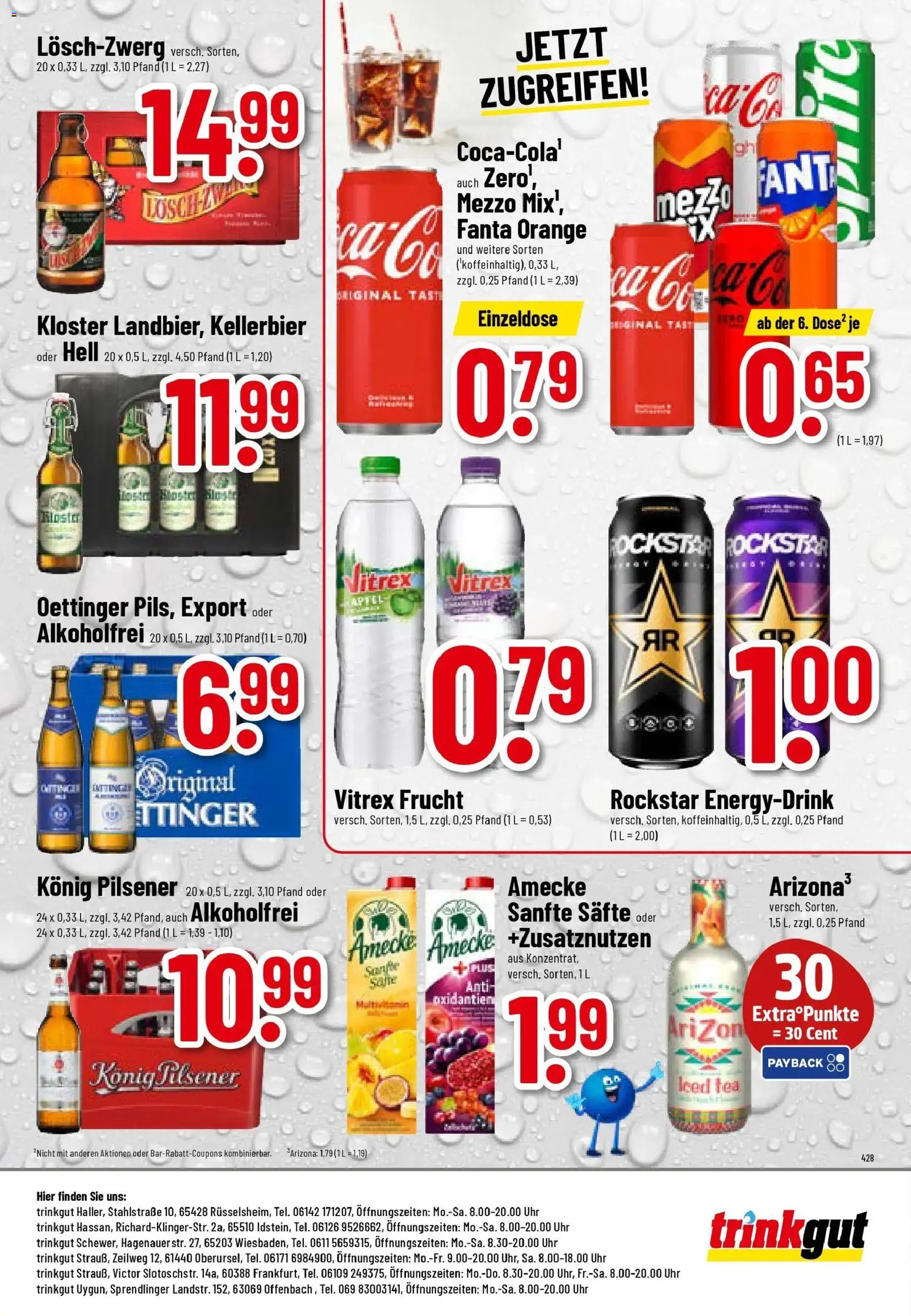 Trinkgut - trinkgut: Wochenangebote – gültig ab 05.01.2026 | Seite: 8 | Produkte: Fanta, Konig pilsener, Rockstar, Oettinger