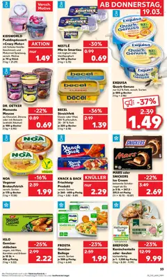Kaufland DE - DE Folder Köln - Voorbeeld van een folder van Kaufland DE, geldig van 19.03.2026 | Pagina: 33 | Producten: Pizza, Pavilon, Mars, Snickers
