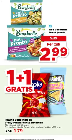 Rewind Corn chips en Croky Patatas fritas en tortilla, Alle zakken à 100-160 gram - Voorbeeld van een folder van Plus, geldig van 27.12.2025 | Pagina: 36