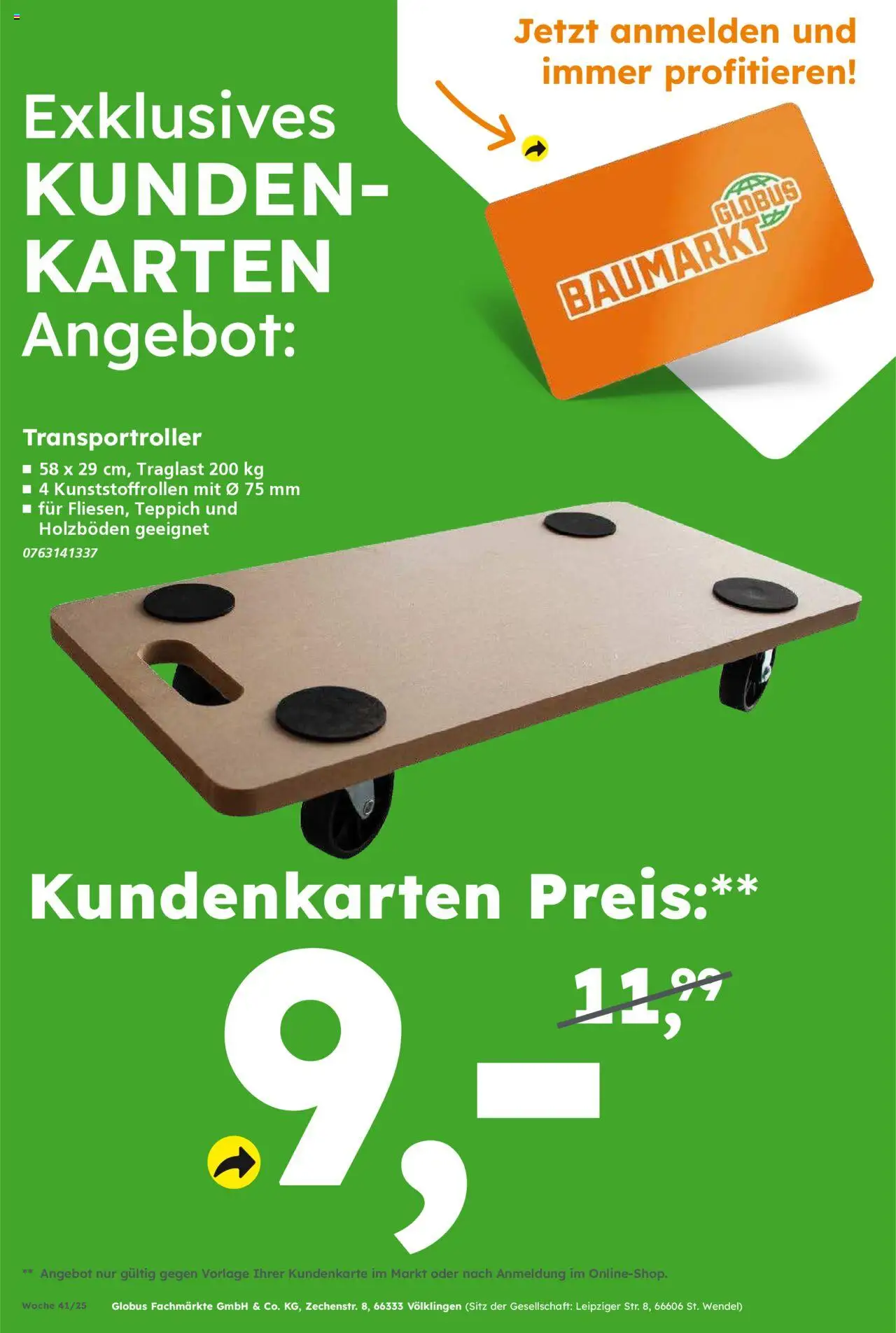 Globus Baumarkt prospekt Neustadt an der Weinstraße	 – gültig ab 06.10.2025 | Seite: 8 | Produkte: Teppich