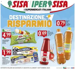 Anteprima del volantino Volantino SISA	 valido a partire dal 21.08.2025