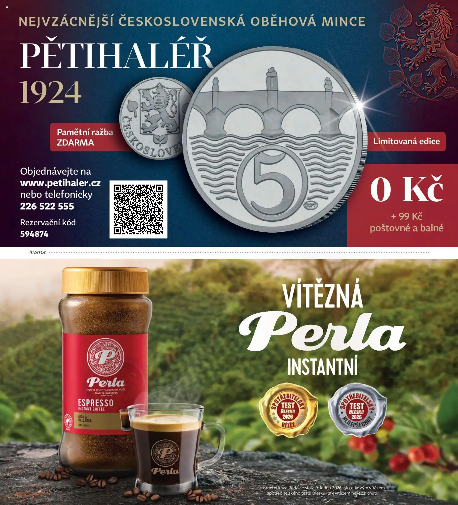 Albert magazín od 01.03.2026 | Strana: 11 | Produkty: Káva Perla, Test, Instantní káva, Perla