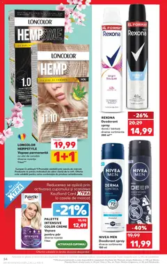 Ofertele Kaufland valabile de la 18.03.2026 | Pagină: 54 | Produse: Vopsea, Cremă, Deodorant, Antiperspirant
