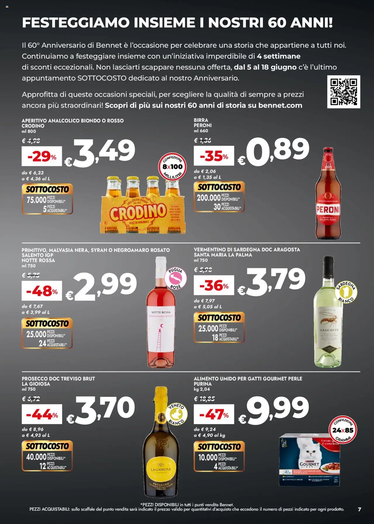 Volantino bennet del 05.06.2025 | Pagina: 7 | Prodotti: Birra, Salsa, Scaffale, Aperitivo