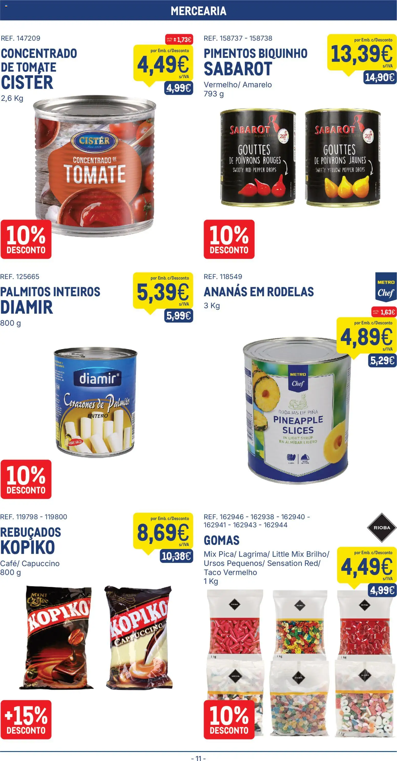 Makro folheto │ válido de 13.01.2026 | Página: 11 | Produtos: Rebuçados, Tomate, Gomas