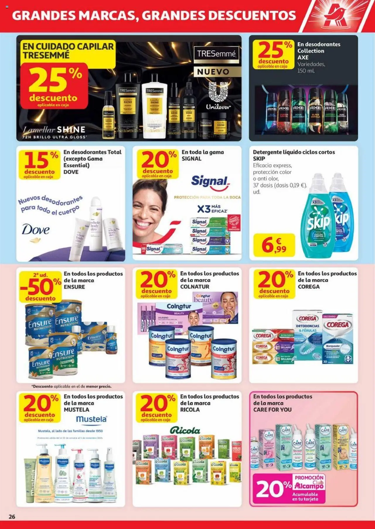 Alcampo - Canarias │ válido desde el 23.10.2025 | Página: 26 | Productos: Detergente, Detergente líquido, Body, Caja