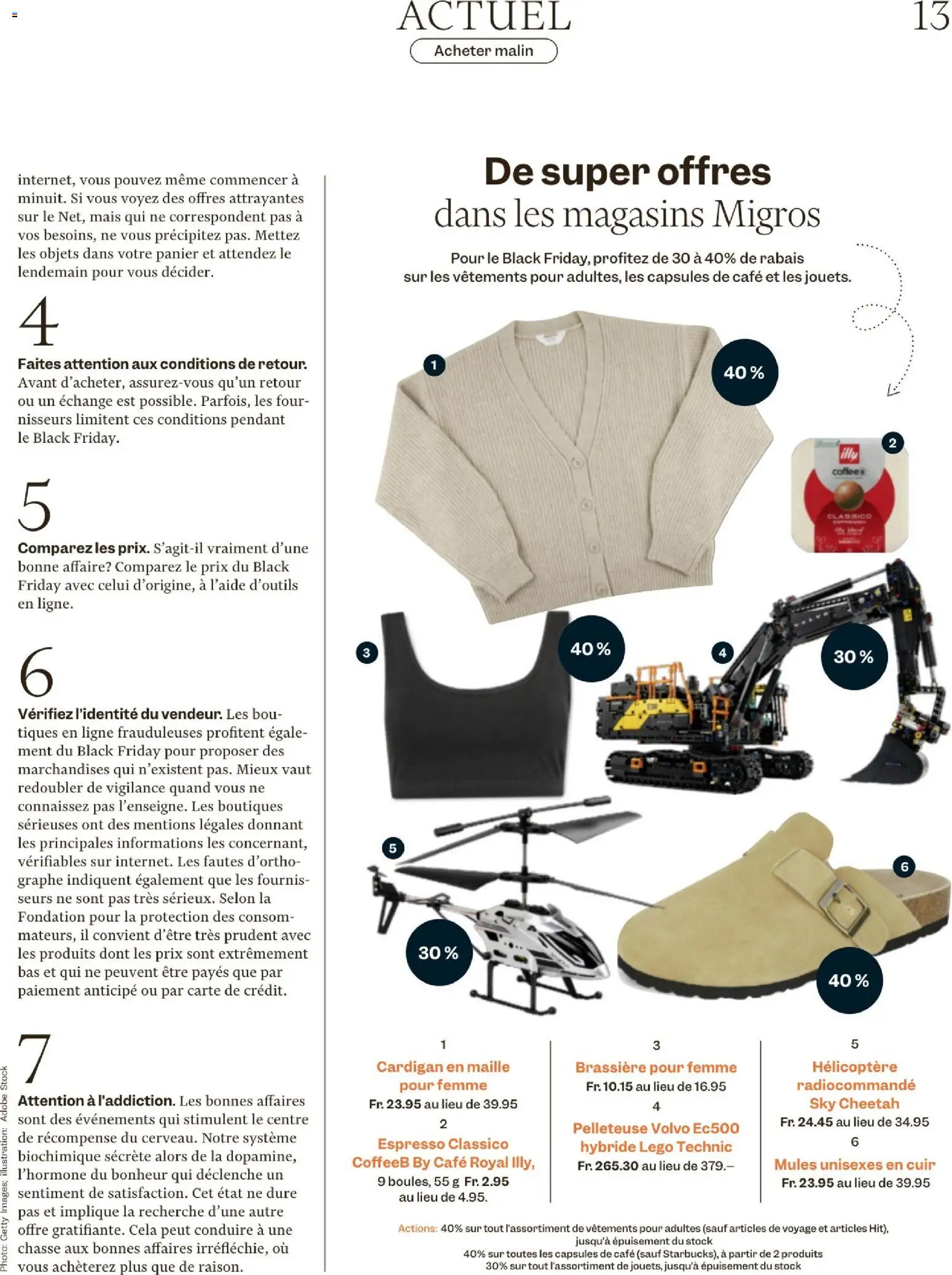 Migros Magazin FR – gültig ab 24.11.2025 | Seite: 13 | Produkte: Cardigan