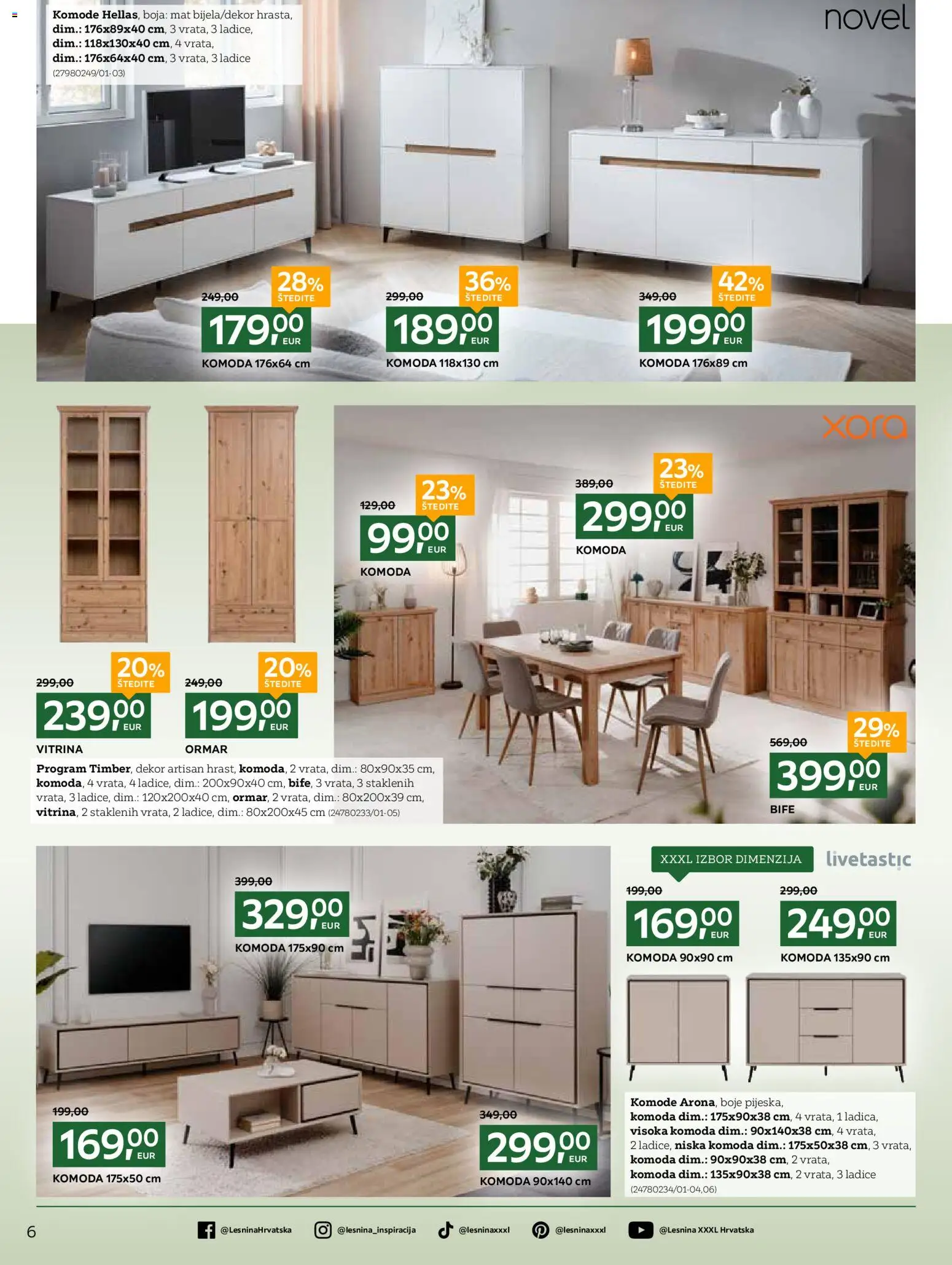 Lesnina katalog | vrijedi od 03.11.2025 | Stranica: 6 | Proizvodi: Ormar, Komoda, Vitrina, Ladice