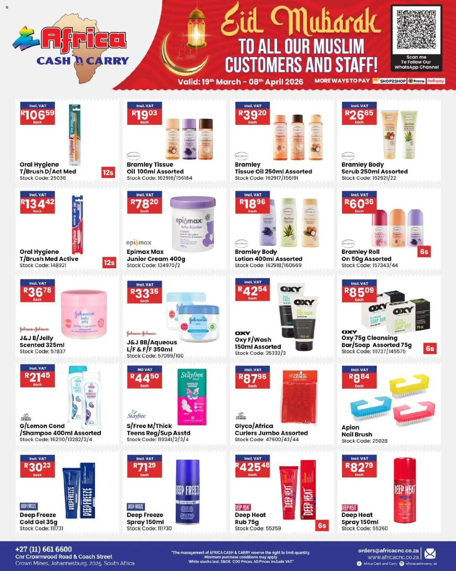 New Africa Cash & Carry catalogue – valid from 19.03.2026 | Page: 69 | Products: Brush, Stock, Lemon, Scrub