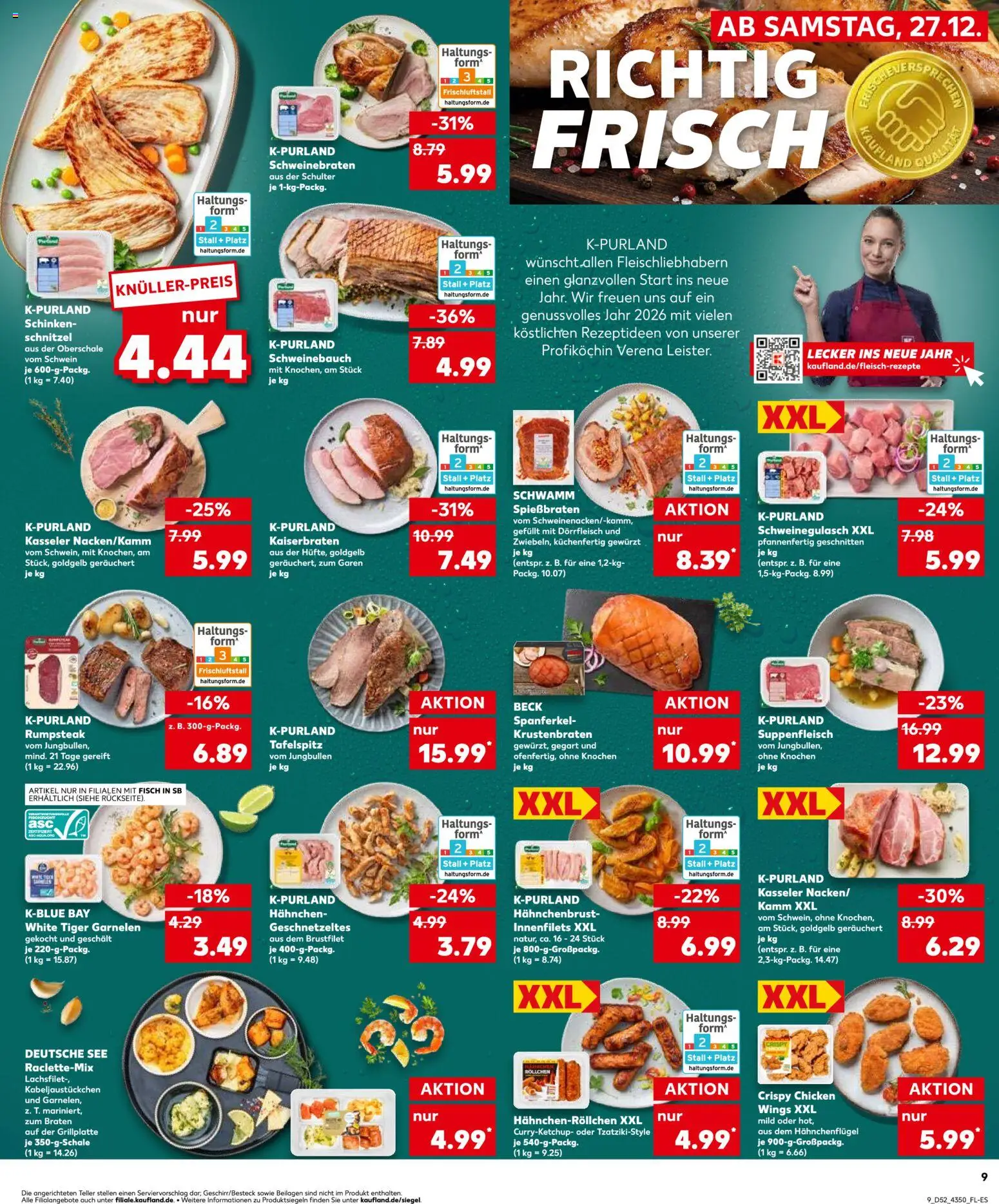 Kaufland prospekt Frankfurt (Oder)	 – gültig ab 27.12.2025 | Seite: 9 | Produkte: Top, Hahnchen, Fisch, Suppenfleisch