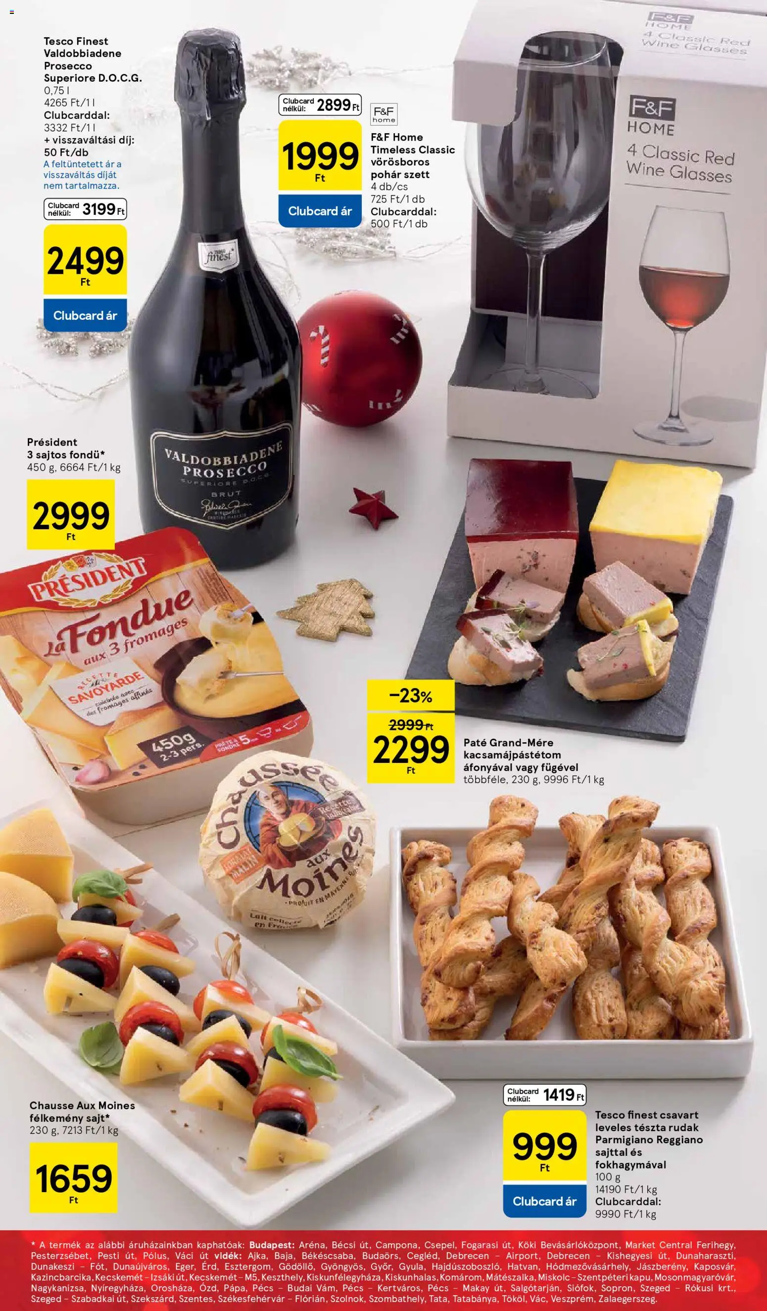 Tesco akciós ujság - amely érvényes a következő dátumtól: 26.11.2025 | Oldal: 33 | Termékek: Leveles tészta, Tészta, Pohár, Kacsamájpástétom