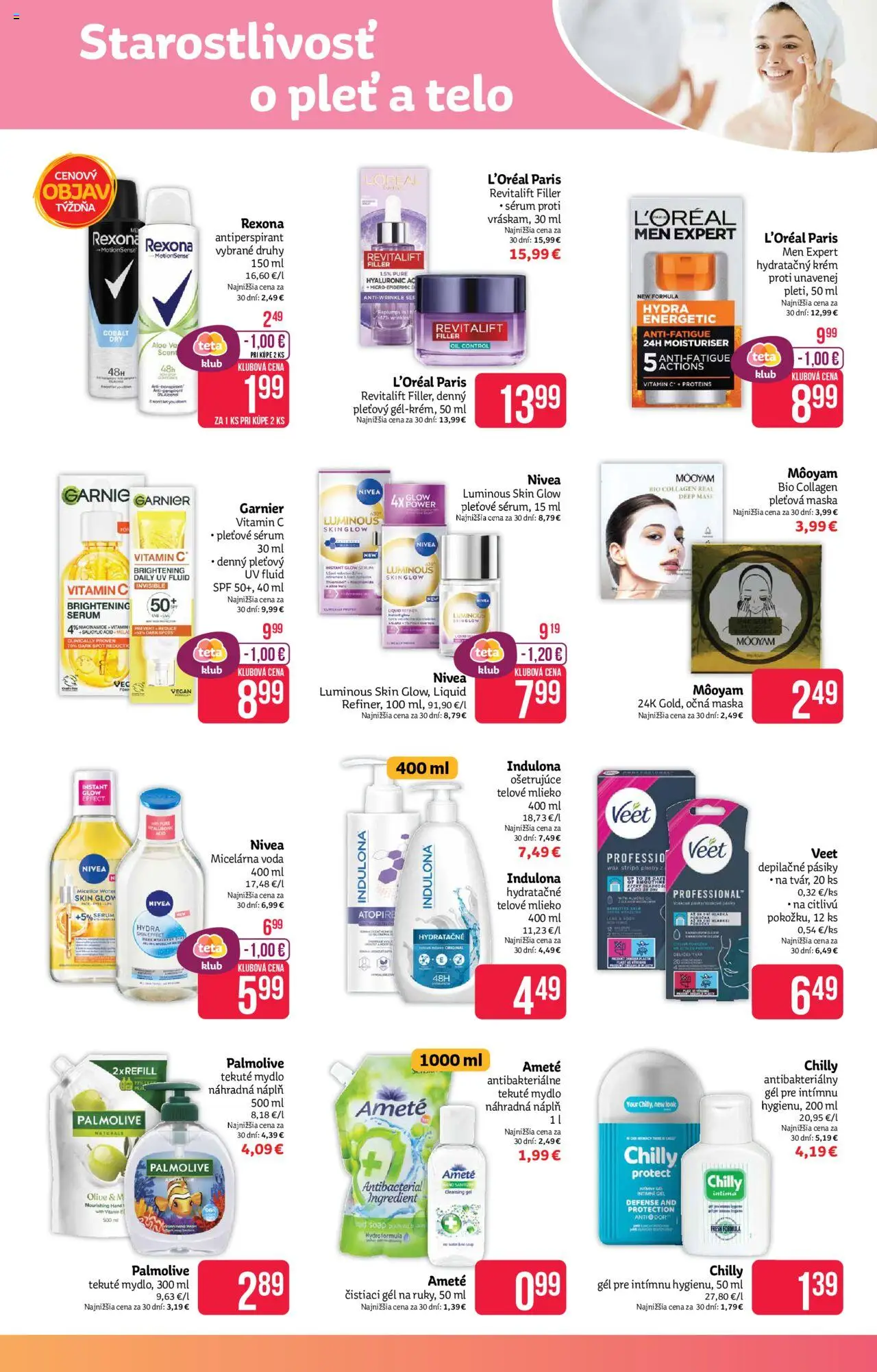 Teta drogerie leták │ platný od 04.08.2025 | Strana: 5 | Produkty: Nivea, Maska, Mydlo, Indulona