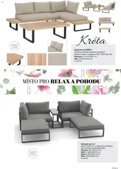 Náhled letáku Sconto nábytek katalog - Zahrada od 01.01.2025 | Strana: 42 | Produkty: Eukalyptus, Pohovka, Stolek, Stůl