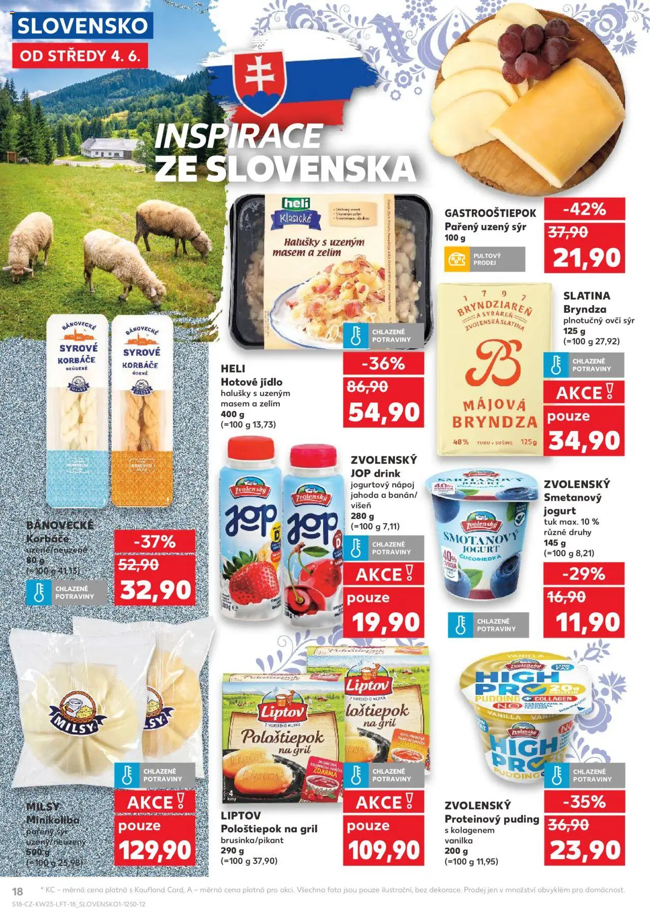 Kaufland leták - Praha 8 od 04.06.2025 | Strana: 18 | Produkty: Jogurt, Puding, Gril, Halušky