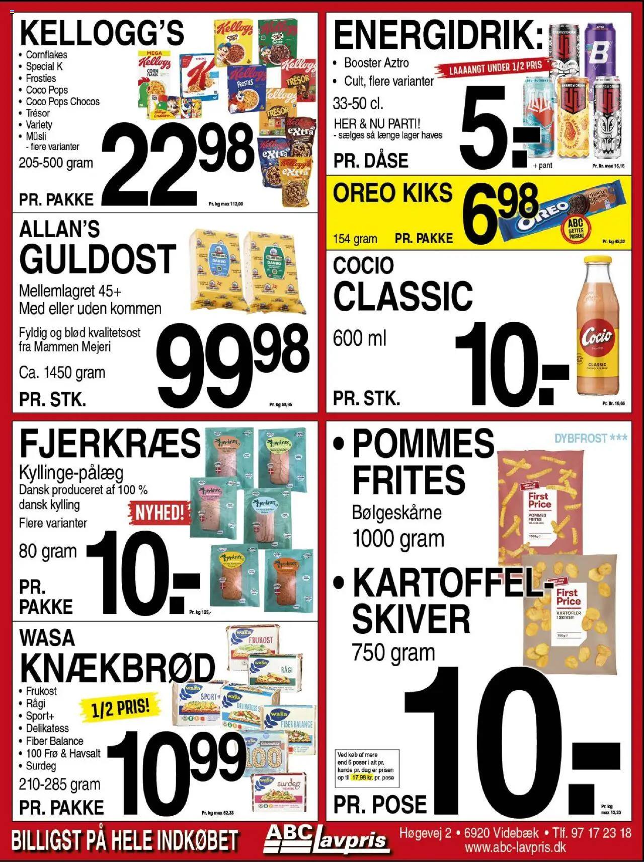 Abc Lavpris Tilbudsavis gyldig fra 06.08.2025 | Side: 2 | Produkter: Pommes frites, Kartofler, Knækbrød, Oreo