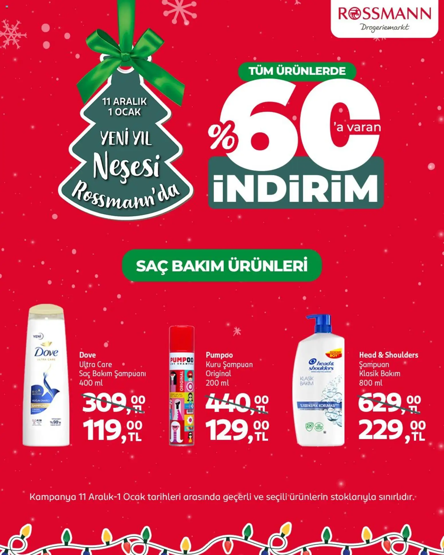 Rossmann İndirim - 11.12.2025 tarihinden itibaren geçerlidir | Sayfa: 1 | Ürünler: Şampuan, Kuru şampuan, Ocak