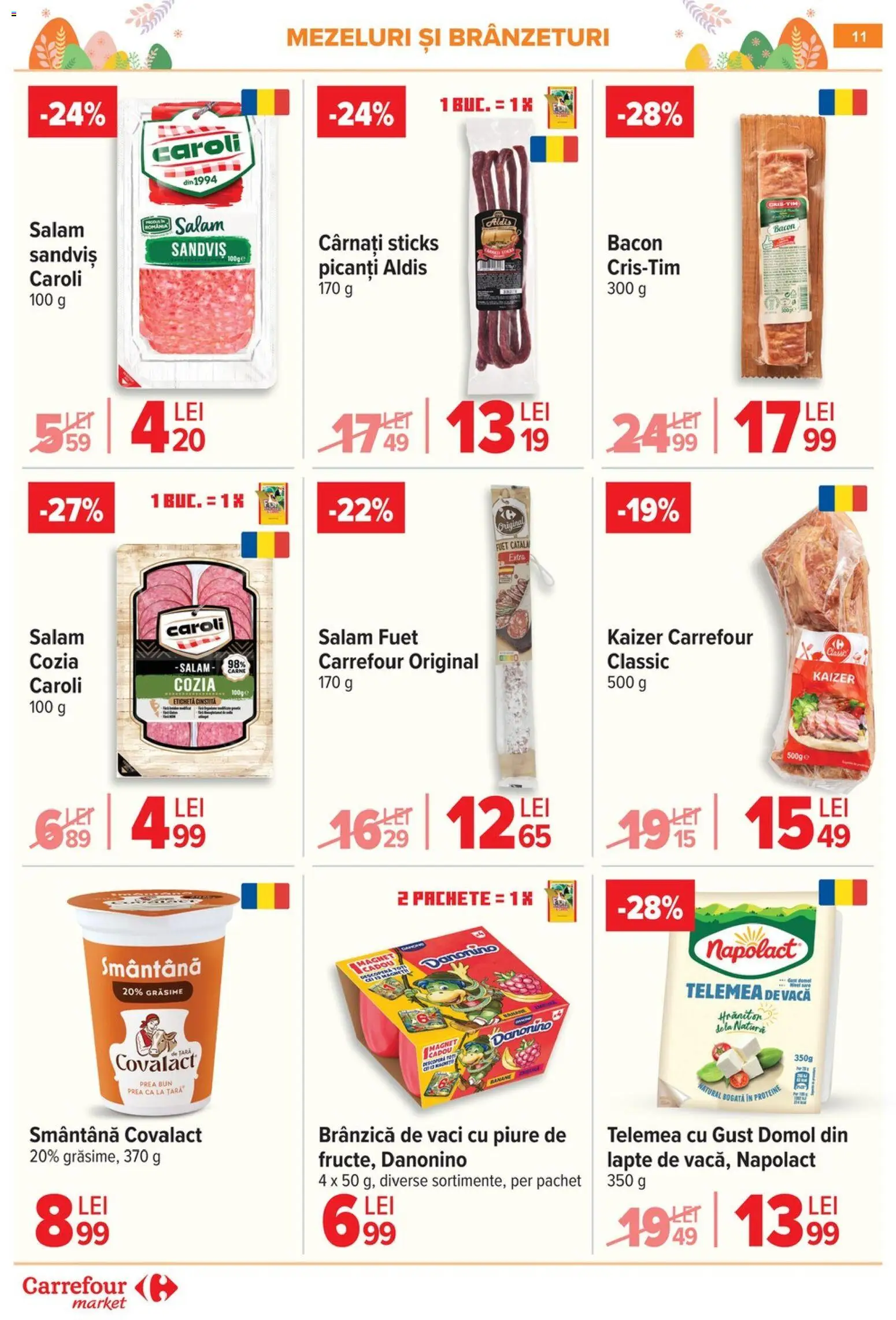 Noul catalog Carrefour – valabil de la 06.04.2026 | Pagină: 15 | Produse: Bahçe aydınlatması, Bacon, Smântână, Cârnați