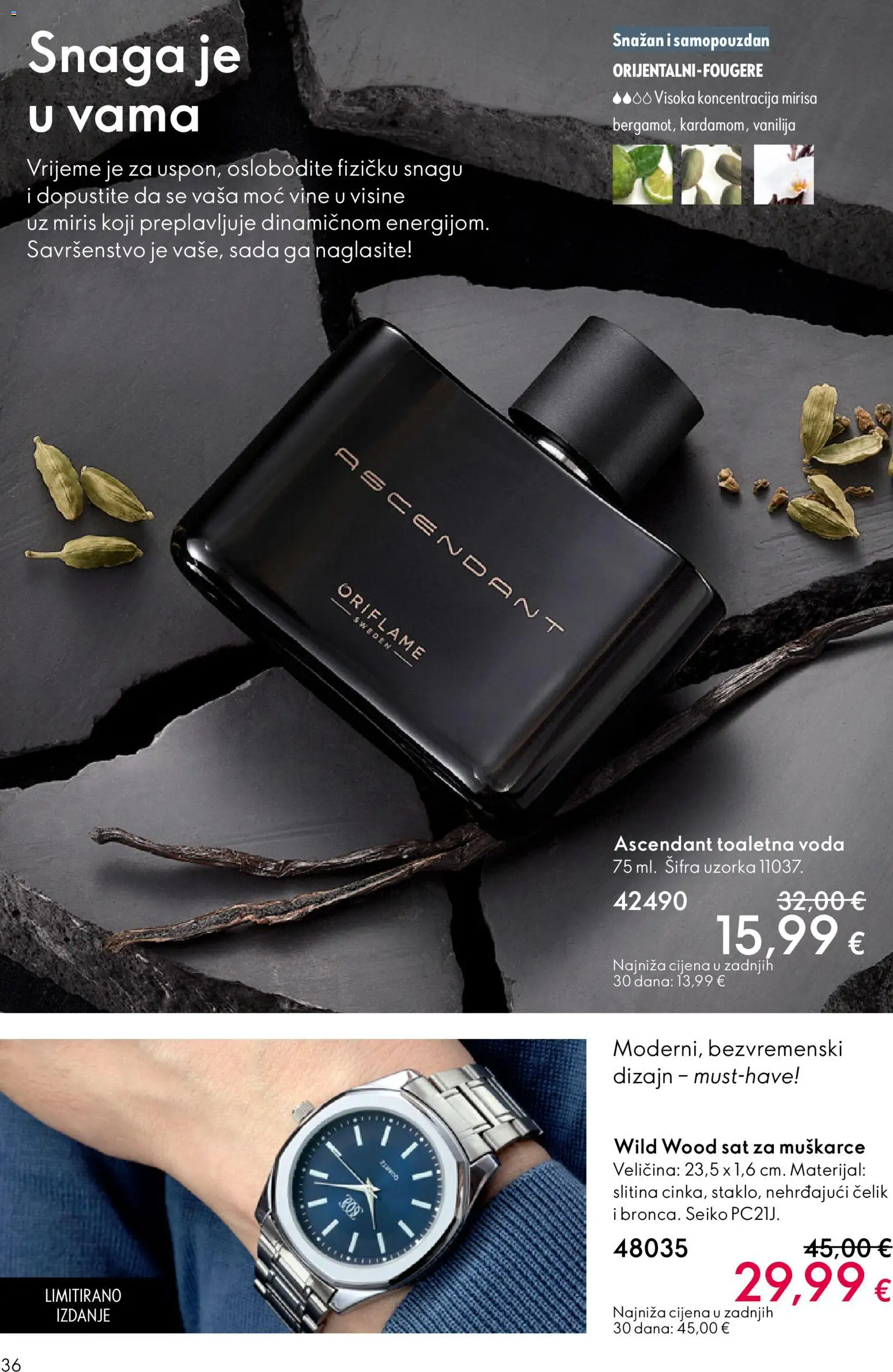 Oriflame katalog | vrijedi od 28.01.2026 | Stranica: 36 | Proizvodi: Miris, Voda, Sat