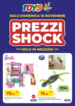 Anteprima del volantino Toys Center Prezzi Shock Solo Domenica catalogo valido a partire dal 16.11.2025
