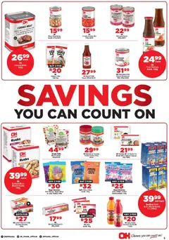 OK Foods specials catalogue – valid from 11.02.2026 | Page: 5 | Products: Juice, Rusks, Vegetables, Salt