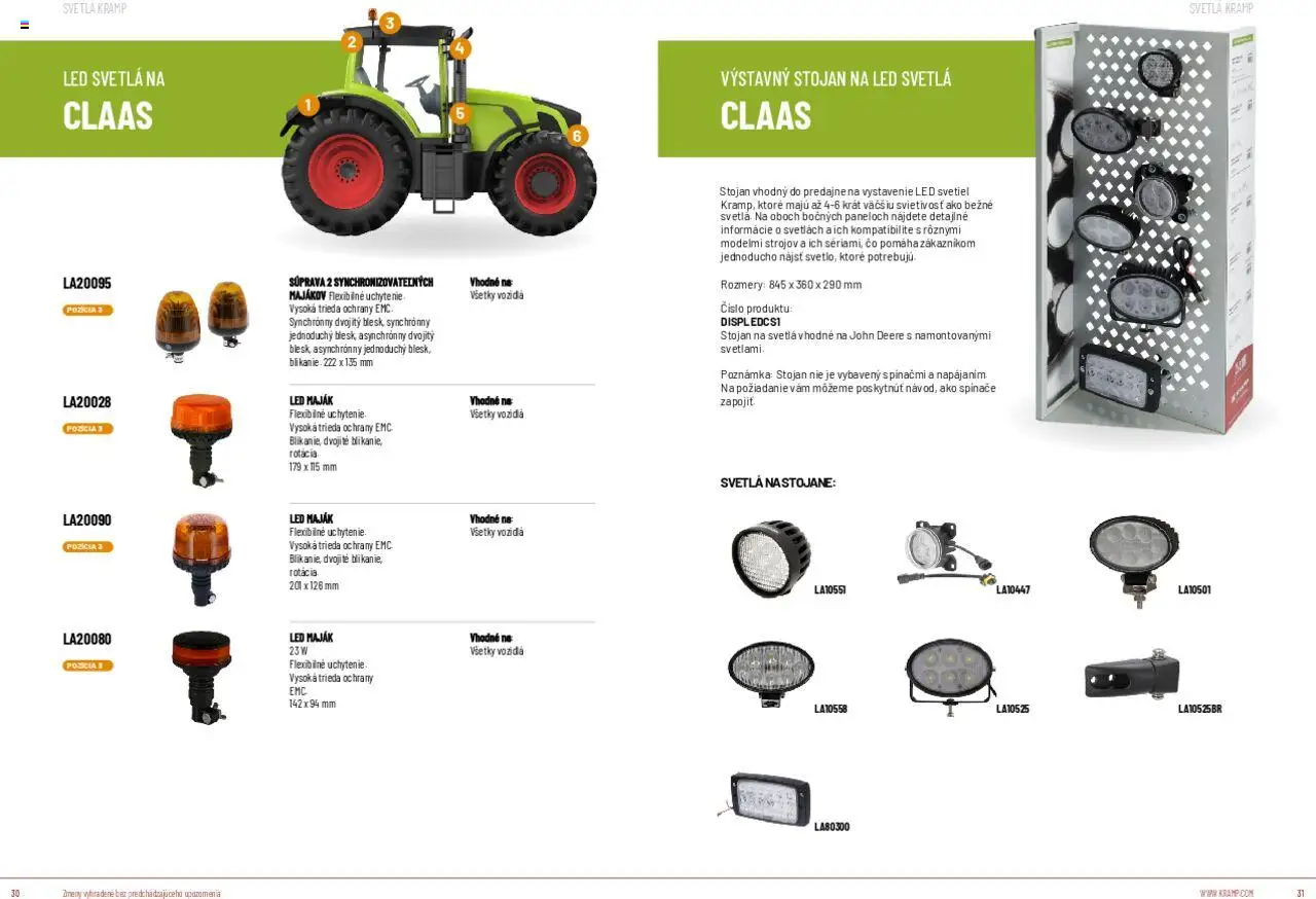 Nové Kramp akcie – leták je platný od 12.08.2025 | Strana: 16 | Produkty: Led svetlá, Led, Svetlá