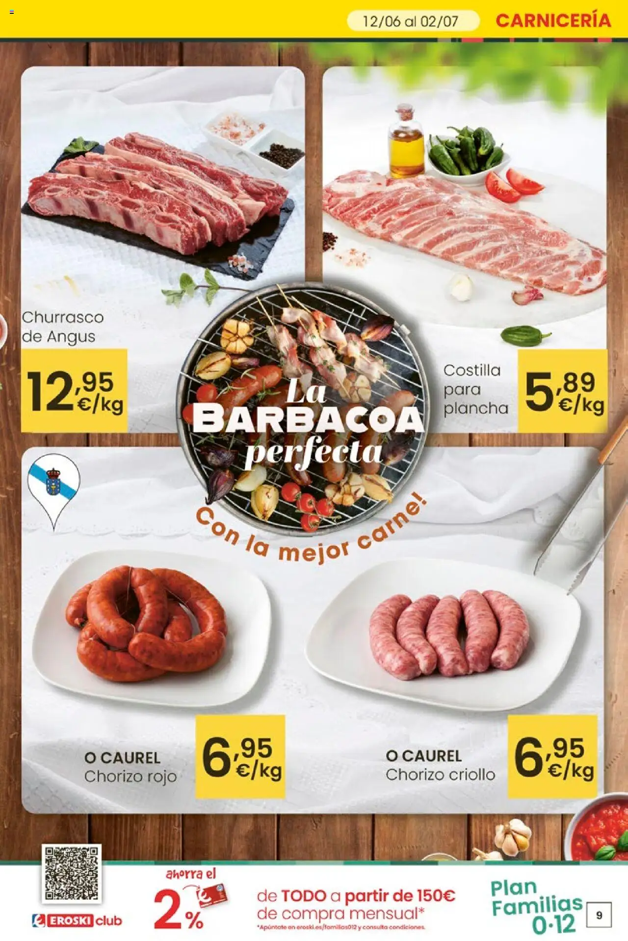 Eroski - Ofertones para conquistarte │ válido desde el 12.06.2025 | Página: 9 | Productos: Barbacoa, Plancha