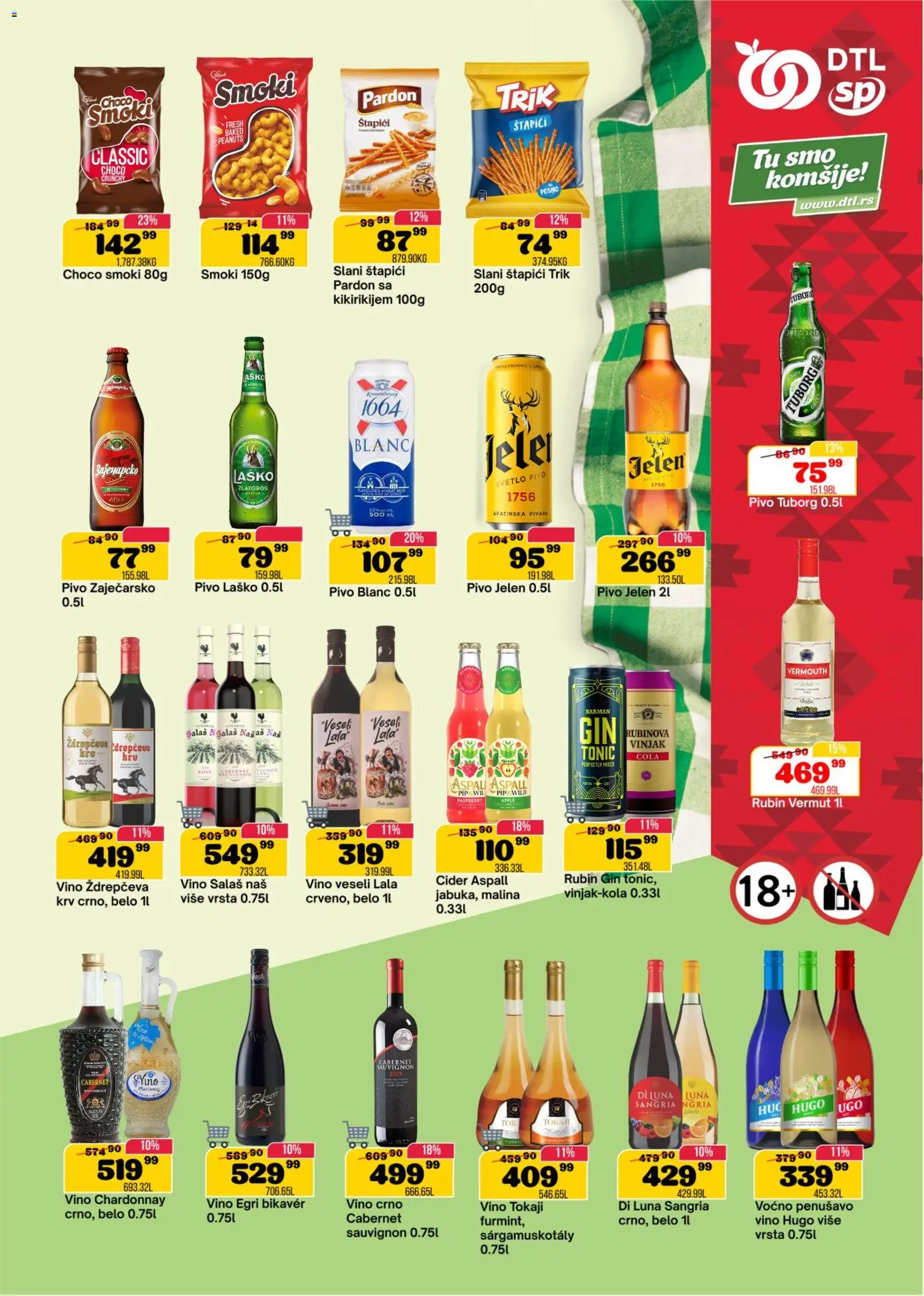 Senta Promet katalog - važi od 25.03.2026 | Strana: 11 | Proizvode: Tuborg, Cider, Gin, Vino