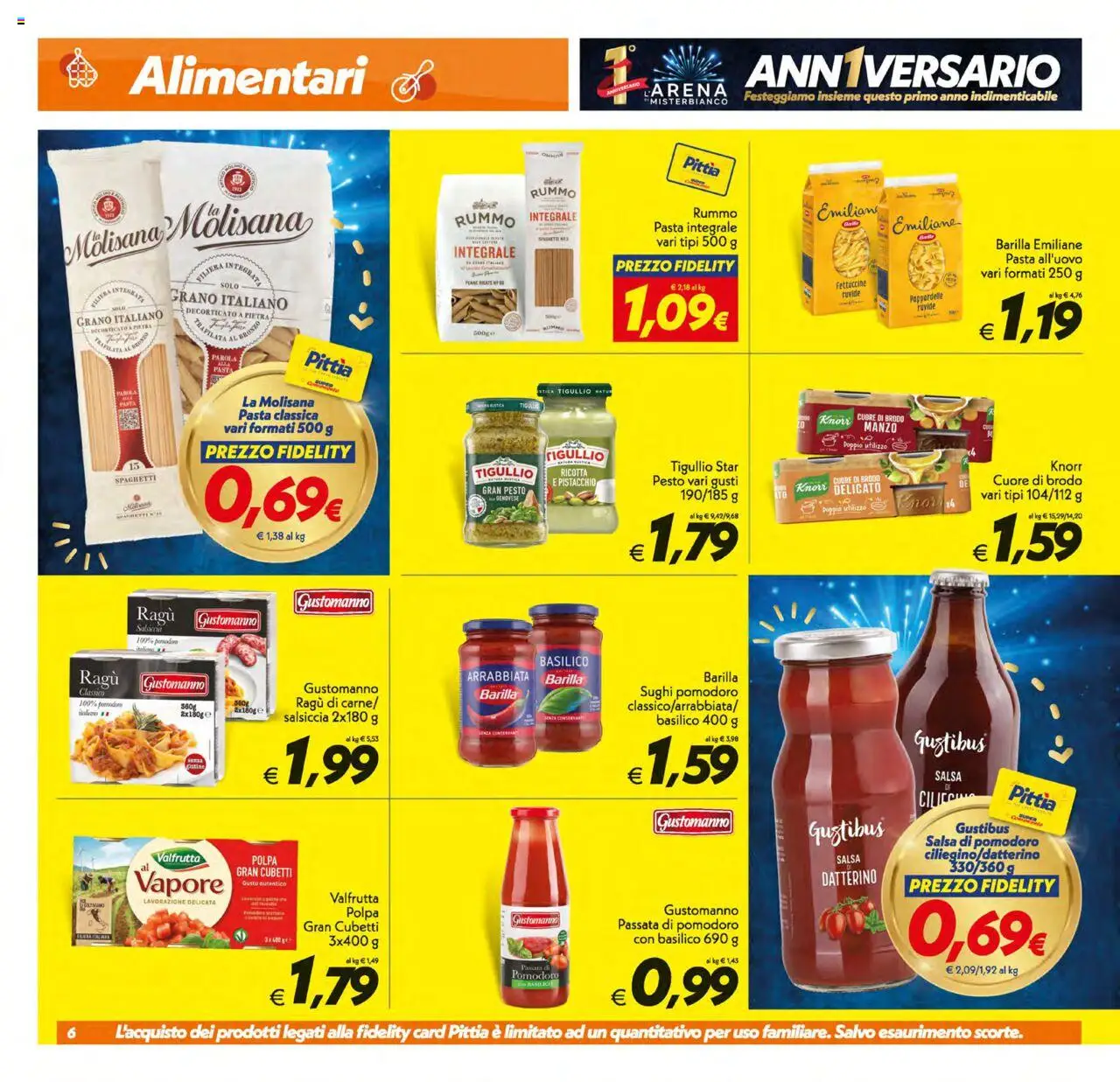 Volantino SuperConveniente del 17.10.2025 | Pagina: 6 | Prodotti: Pomodoro, Pasta, Ricotta, Penne
