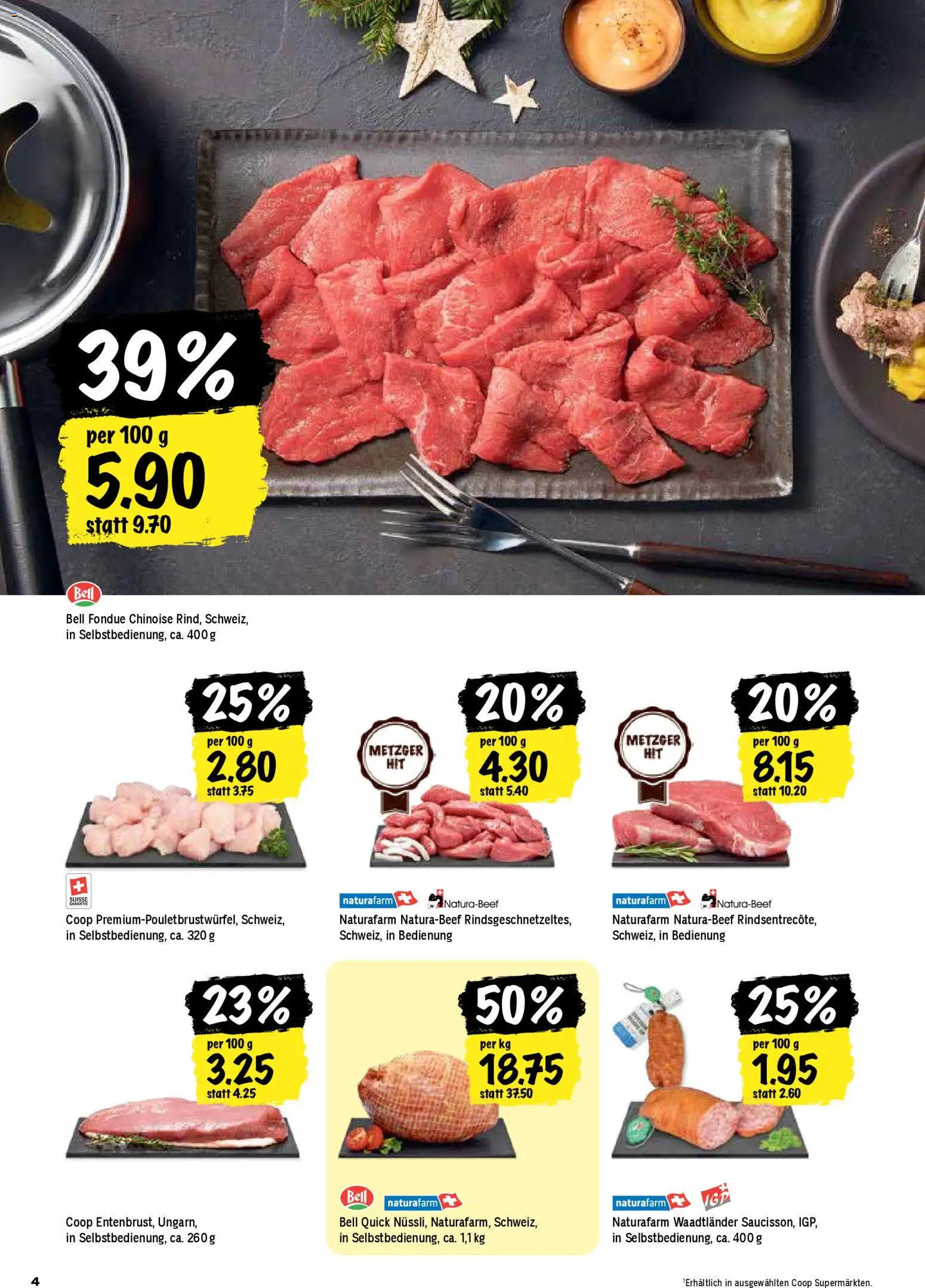 Coop Aktionen – gültig ab 22.12.2025 | Seite: 4 | Produkte: Fondue