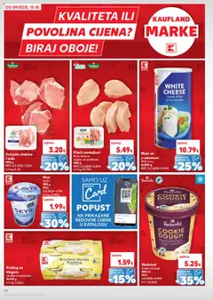 Sladoled Cookie Dough, Sladoled Cookie Dough 500 ml - Pregled kataloga iz trgovine Kaufland, vrijedi od 15.10.2025 | Stranica: 24 | Proizvodi: Pileći medaljoni, Sir, Puding, Sladoled