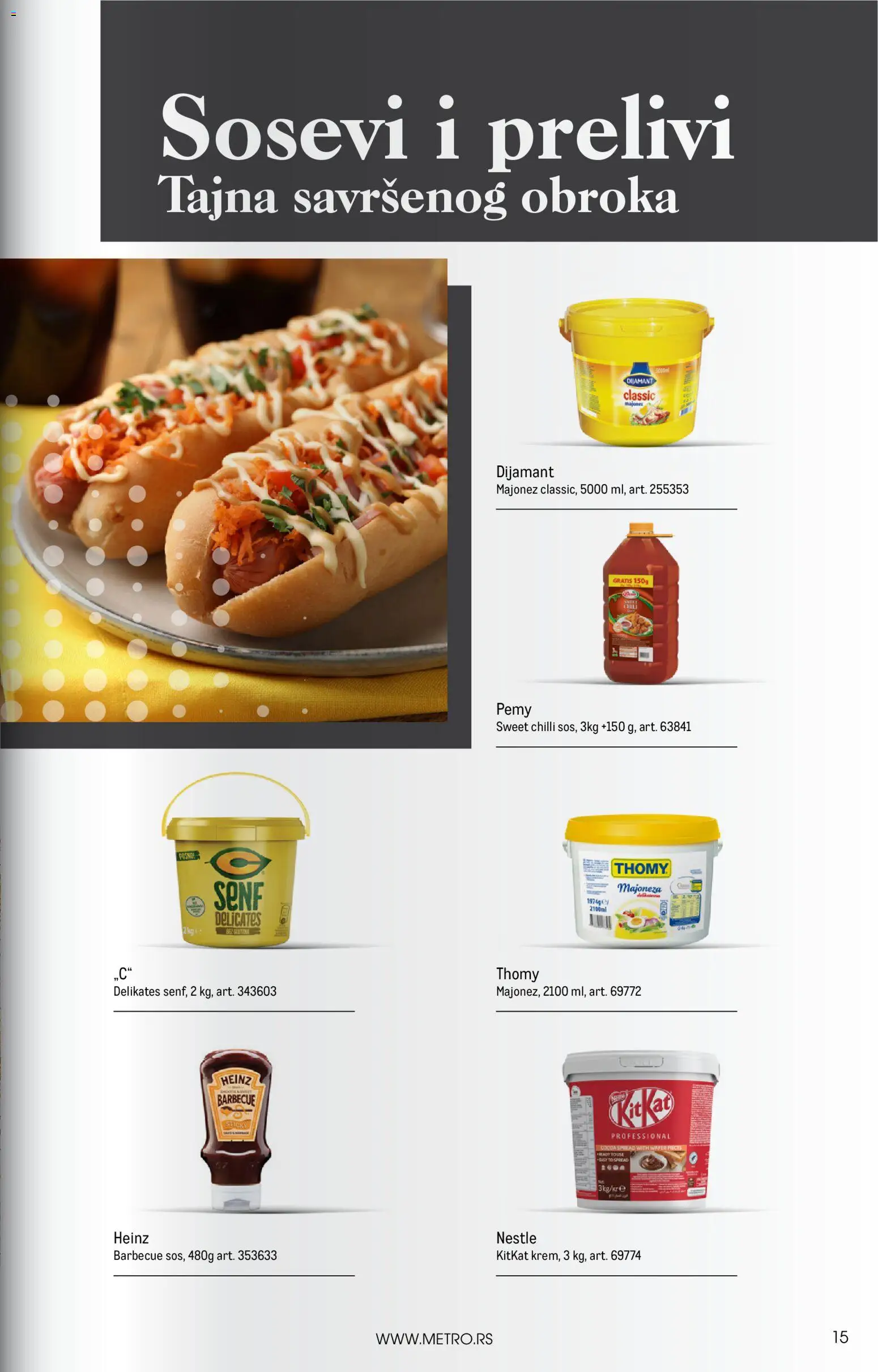 Metro katalog - važi od 01.11.2025 | Strana: 15 | Proizvode: Majonez, Senf, Heinz
