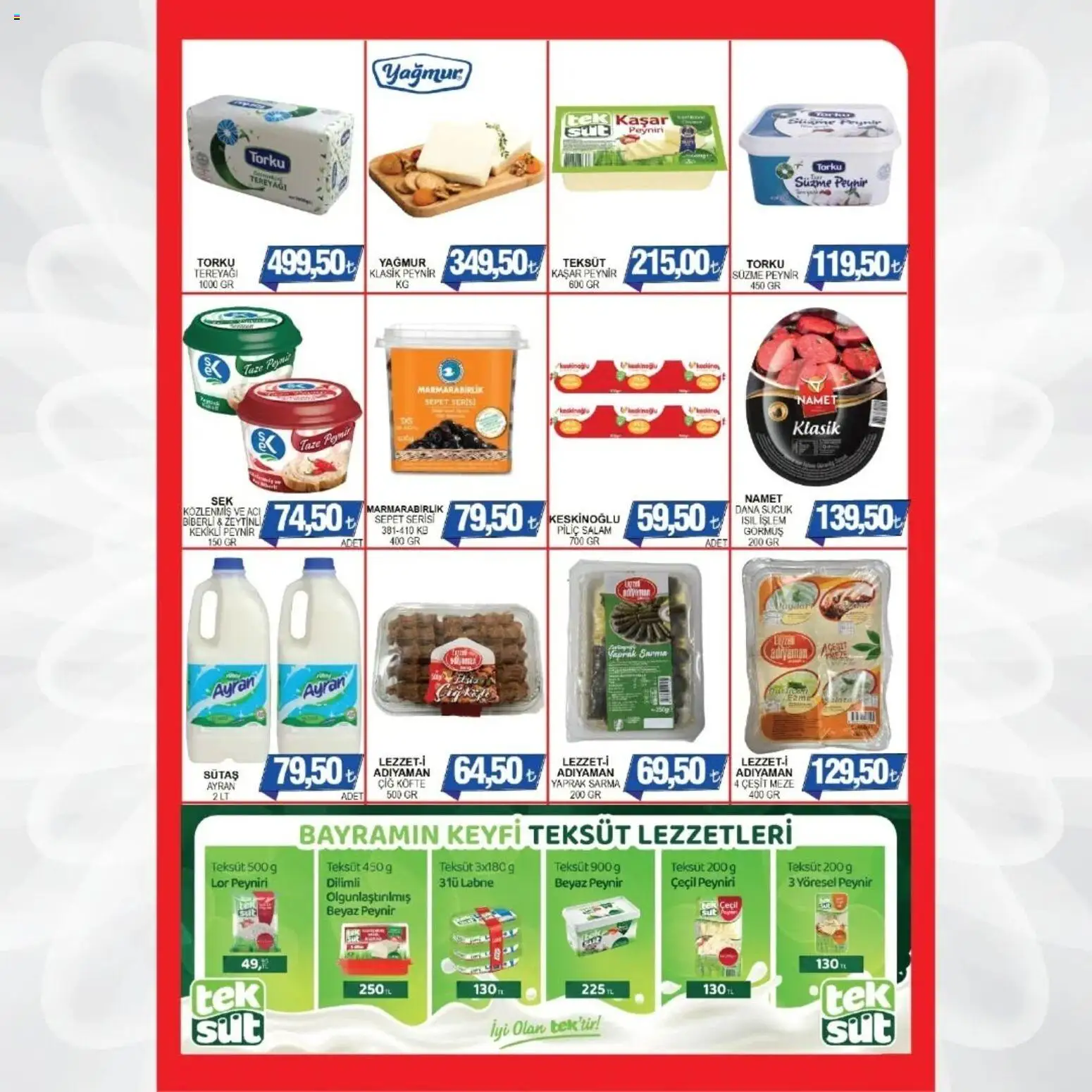 Furpa Katalog - 13.03.2026 tarihinden itibaren geçerlidir | Sayfa: 5 | Ürünler: Sepet, Tereyağı, Süzme peynir, Sucuk