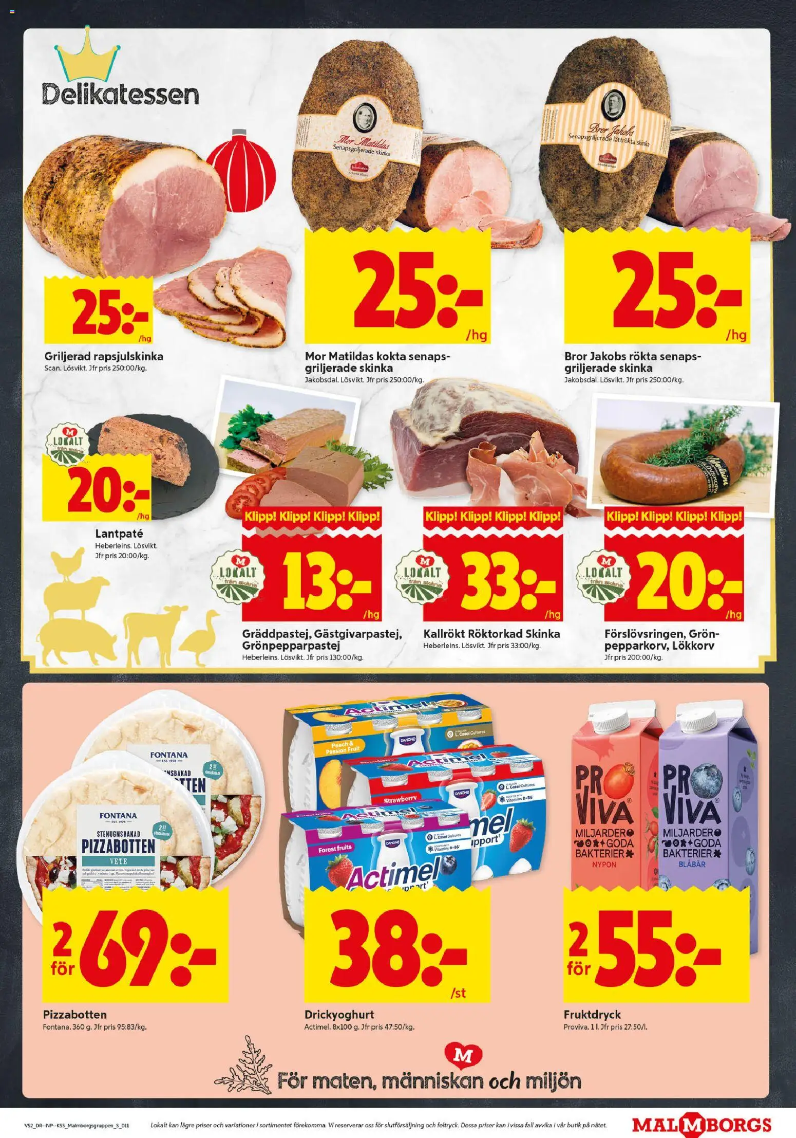 ICA Kvantum reklamblad aktuell från 22.12.2025 | Sida: 11 | Produkter: Skinka, Blåbär