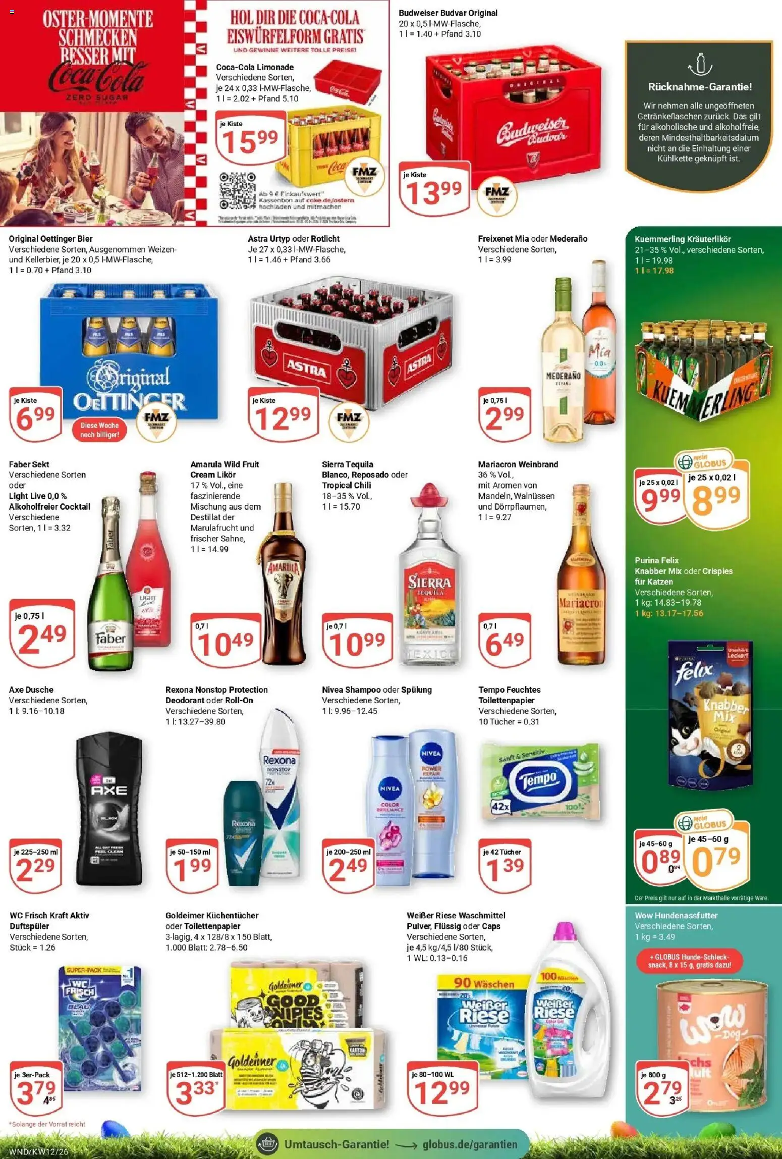 Globus prospekt St. Wendel	 – gültig ab 15.03.2026 | Seite: 4 | Produkte: Freixenet, Dusche, Shampoo, Tequila