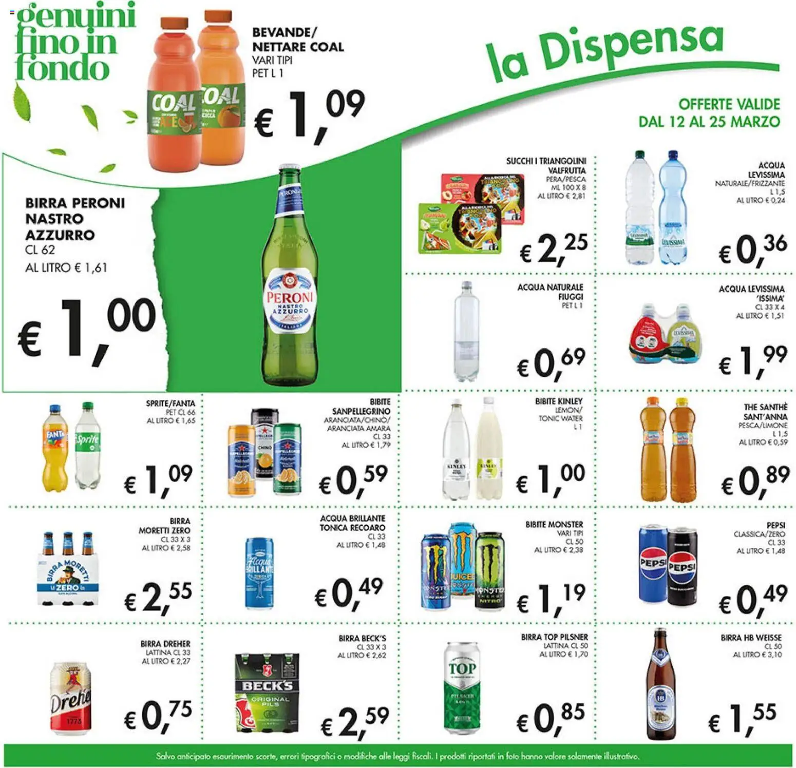 Volantino Coal del 12.03.2026 | Pagina: 13 | Prodotti: Birra, Acqua, Top, Bibite