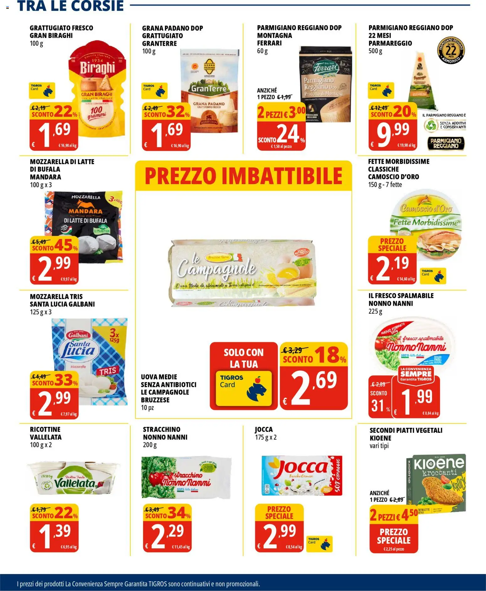 Volantino Tigros del 12.11.2025 | Pagina: 9 | Prodotti: Latte, Tonno, Stracchino, Parmigiano