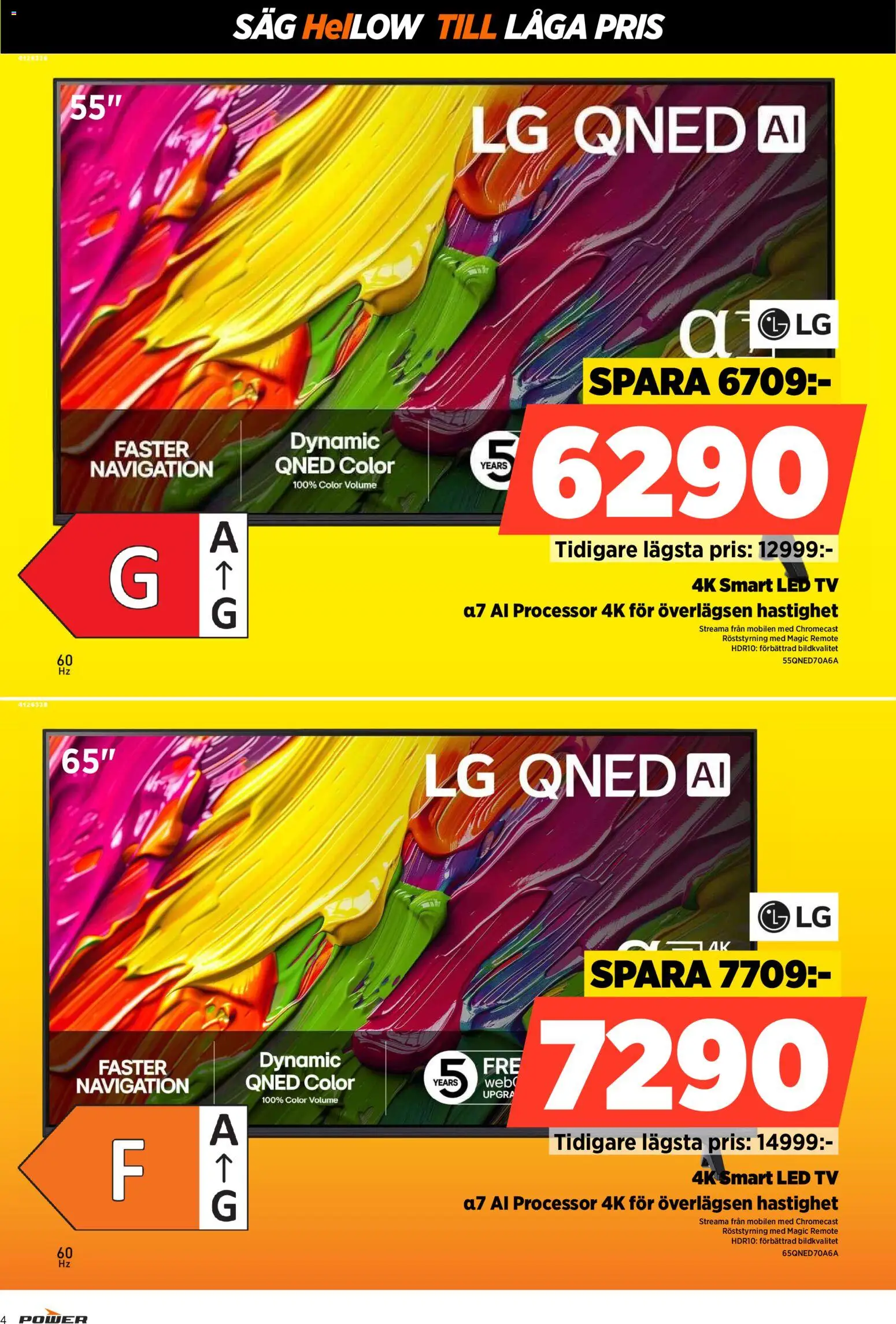 Power reklamblad aktuell från 12.01.2026 | Sida: 4 | Produkter: Såg, Tv, Led tv