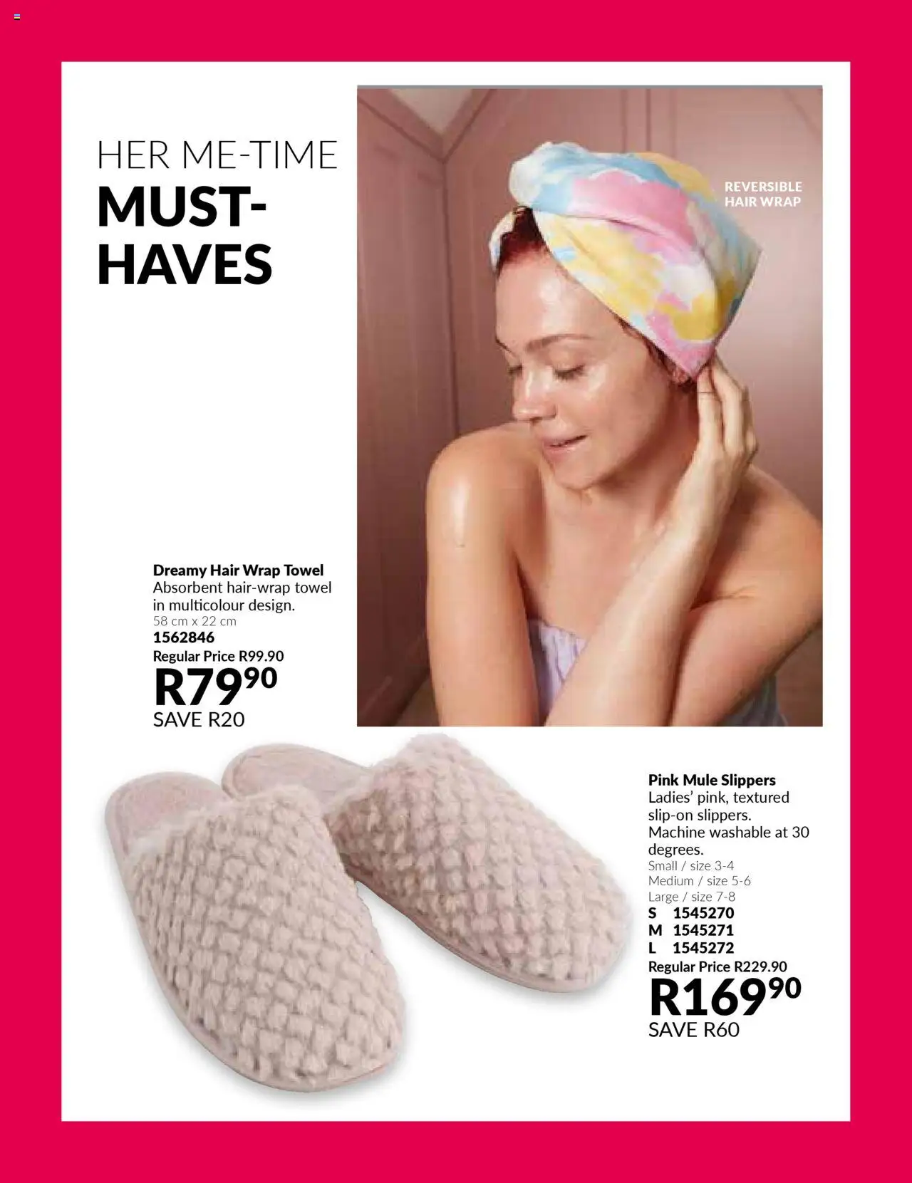 Avon - Womens Month │ valid from 14.08.2025 | Page: 22 | Products: Slippers, Towel