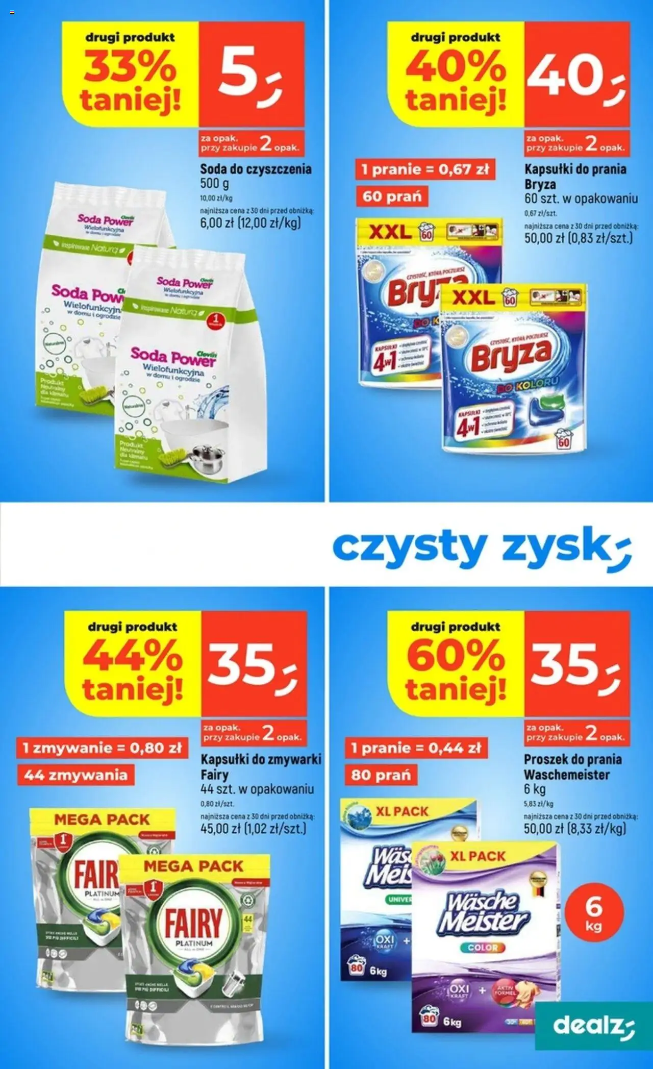 Dealz Gazetka od 16.10.2025 | Strona: 23 | Produkty: Kapsułki do prania, Fairy, Proszek do prania, Kapsułki do zmywarki