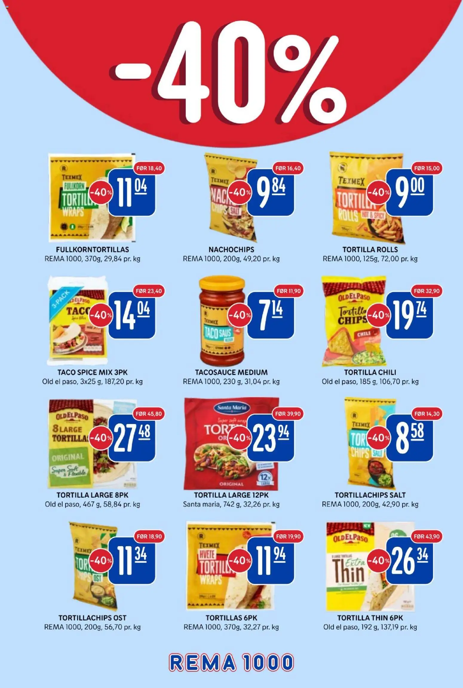 {H1} | Side: 7 | Produkter: Desk, Ost, Jabolčni kis, Taco