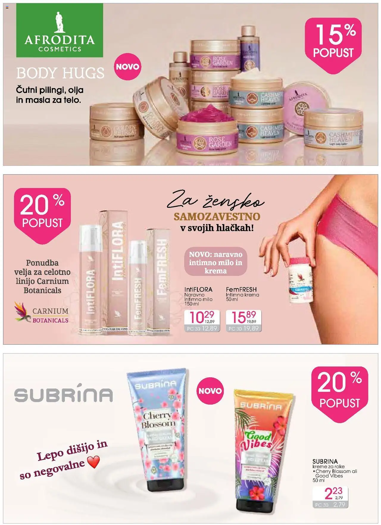 Novi Tuš drogerija katalog ponudbe – veljaven od 15.10.2025 | Stran: 14 | Izdelki: Intimno milo, Krema, Milo
