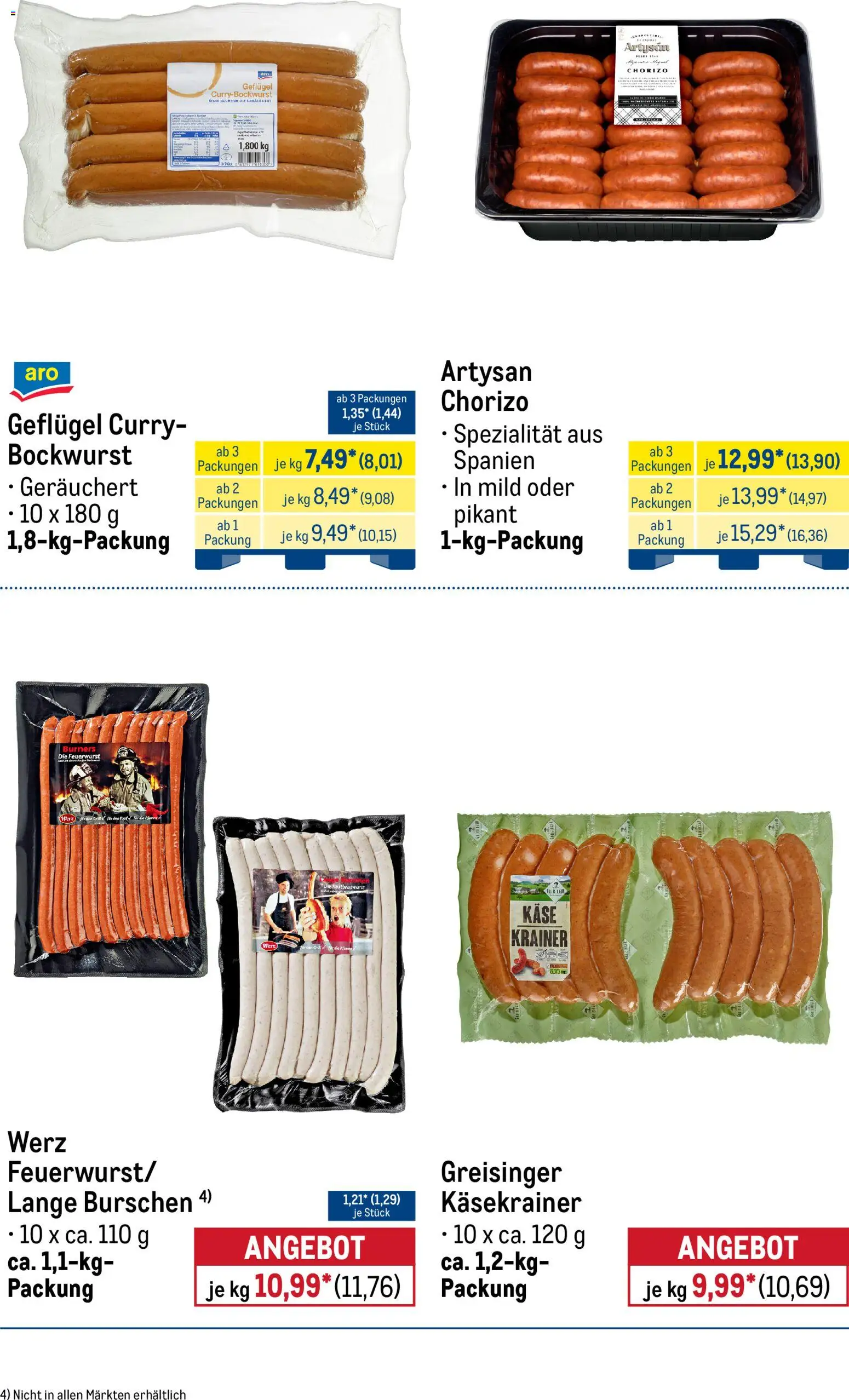 Metro Monats-Menü – gültig ab 01.05.2026 | Seite: 20 | Produkte: Bockwurst, Käse, Käsekrainer