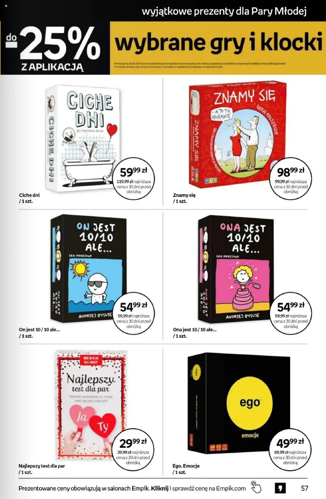 Empik promocje od 13.08.2025 | Strona: 57 | Produkty: Gra, Gry