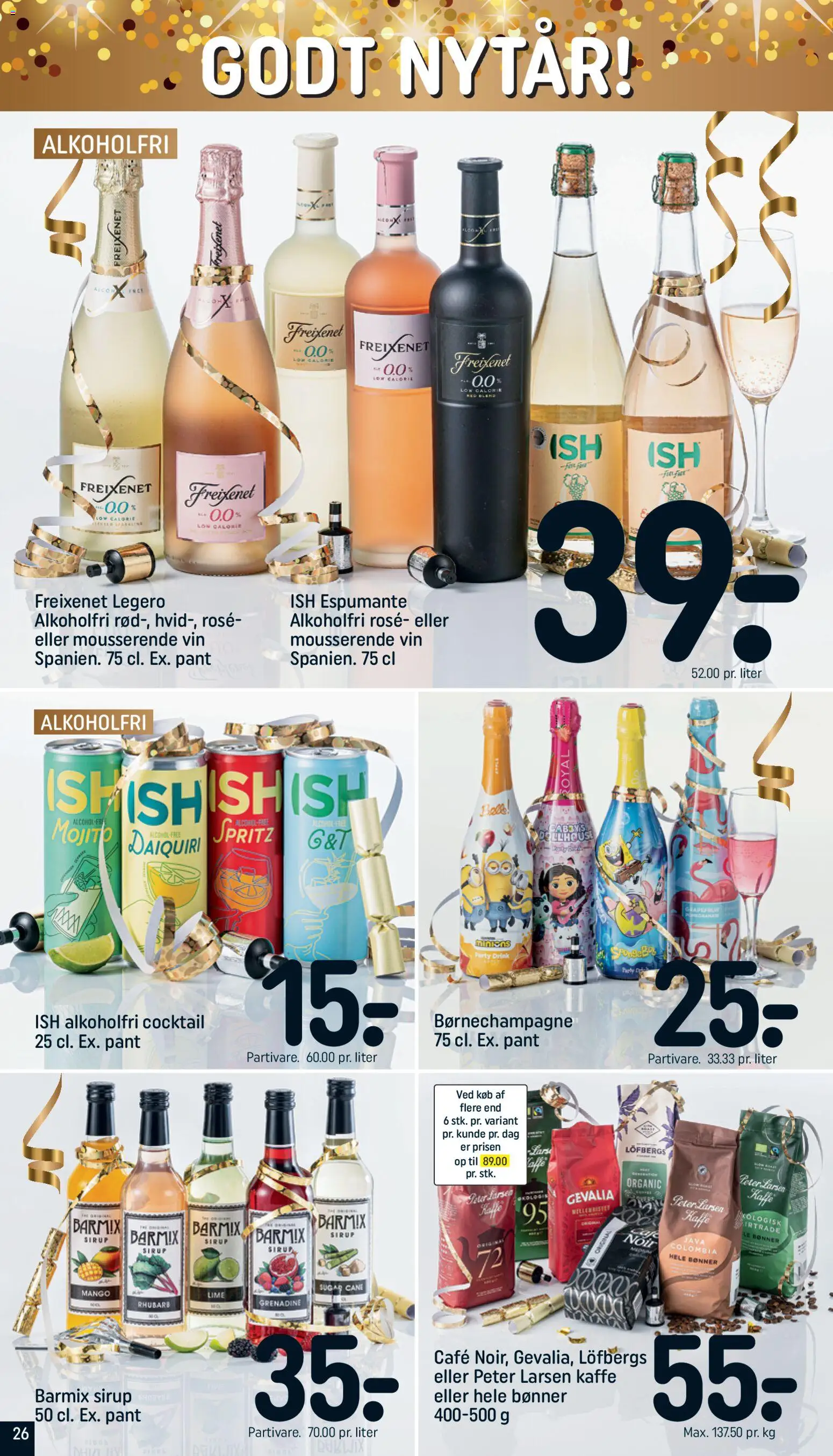 Rema 1000 tilbudsavis – gyldig fra 27.12.2025 | Side: 26 | Produkter: Mango, Kaffe, Vin, Bønner