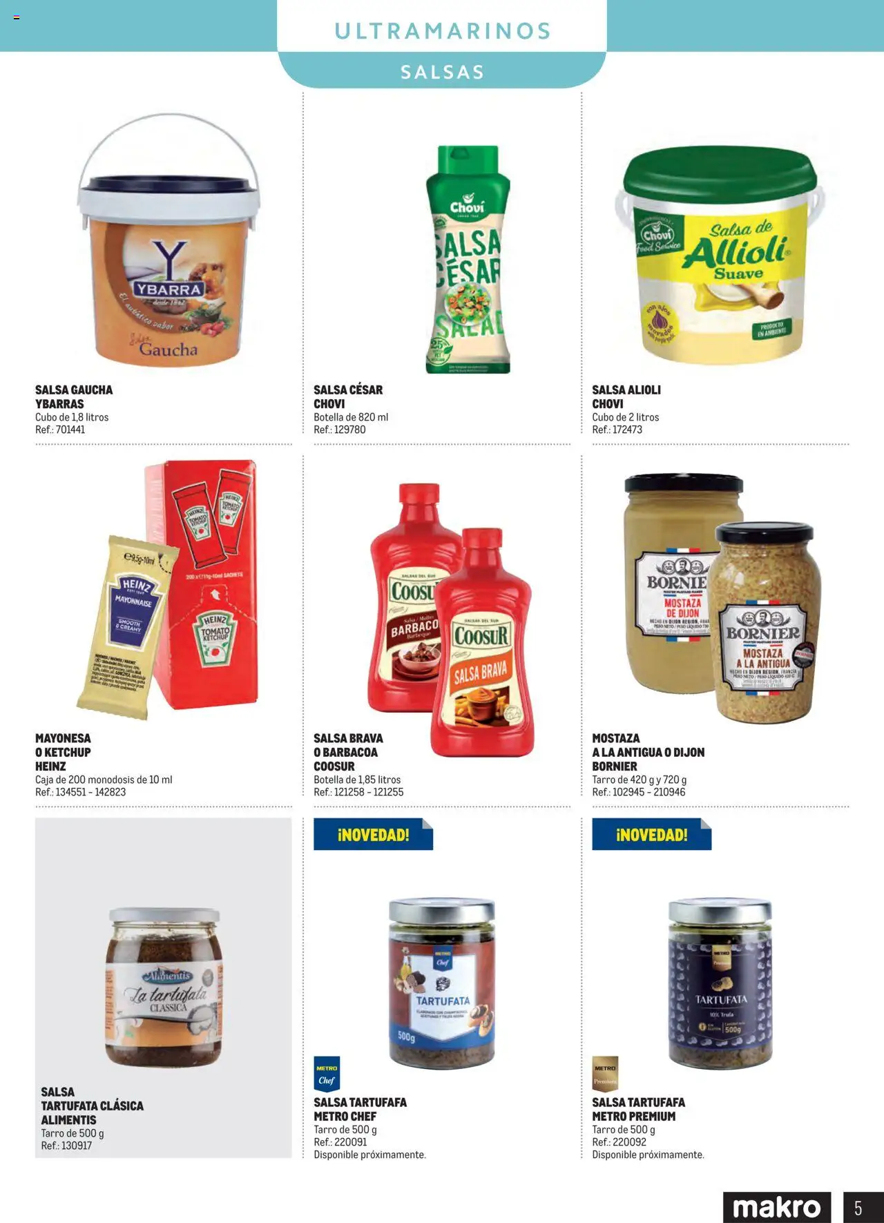 Makro - Despensa Península │ válido desde el 04.03.2025 | Página: 5 | Productos: Salsa brava, Barbacoa, Peso, Caja
