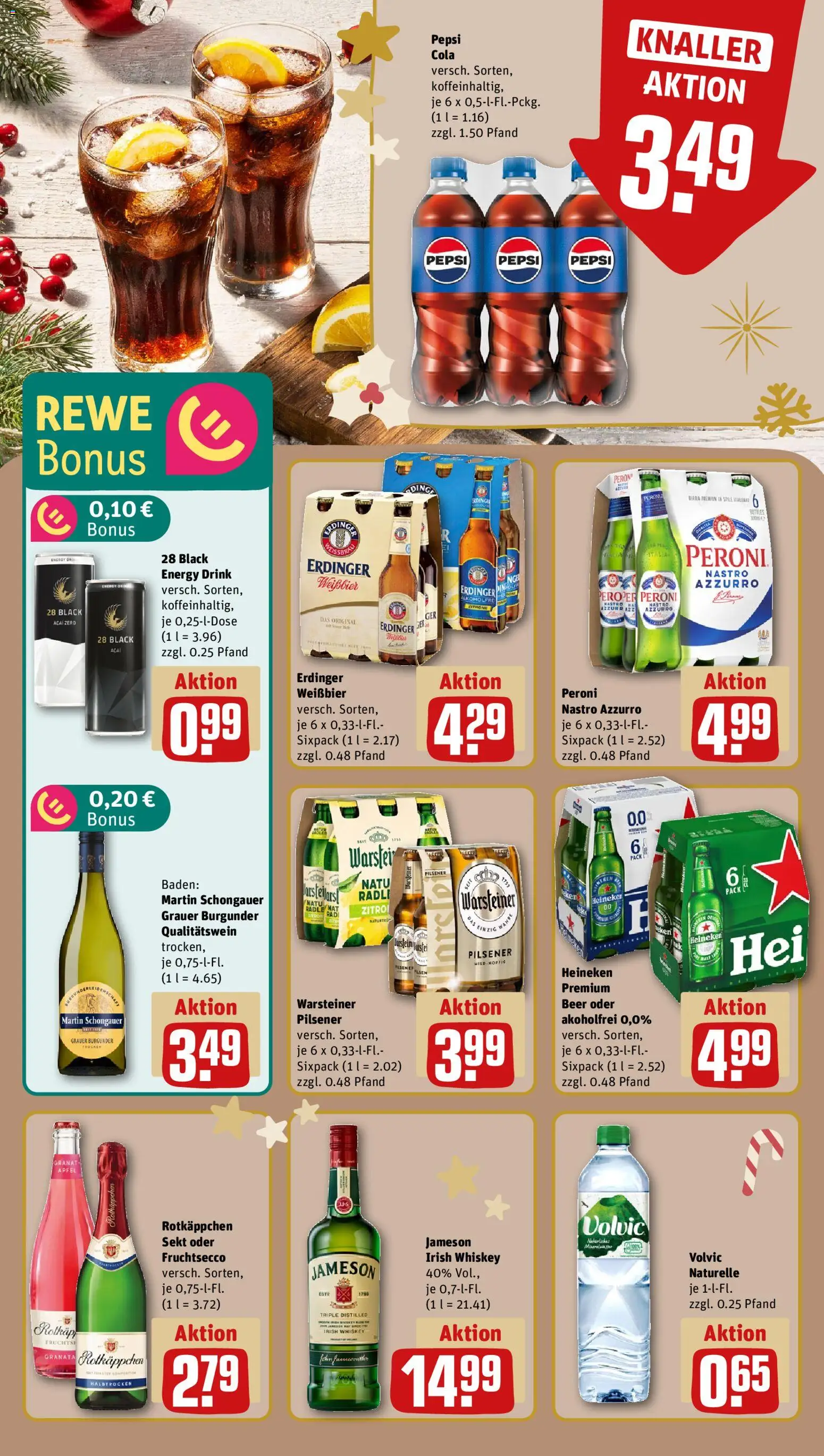 Rewe Prospekt 	 – gültig ab 08.12.2025 | Seite: 16 | Produkte: Erdinger, Cola, Sekt, Rotkäppchen